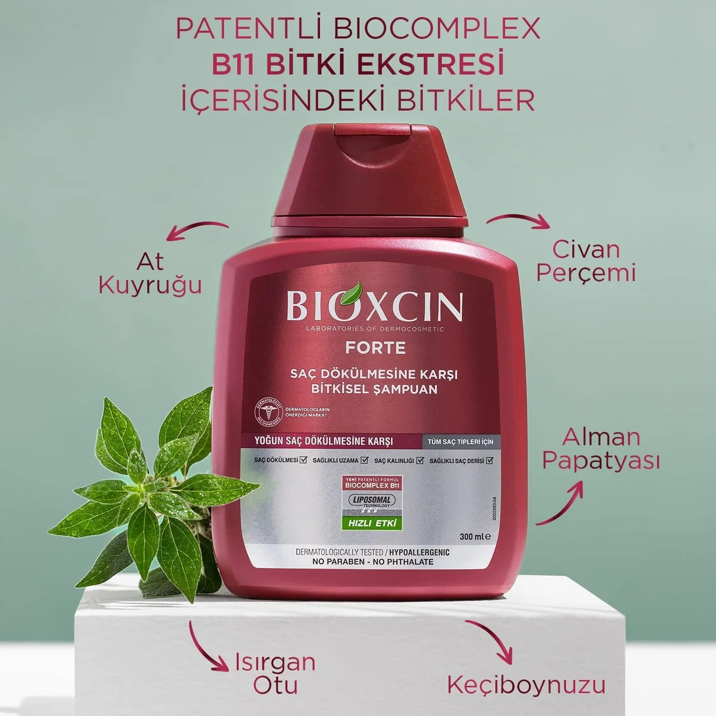 BIOXCIN FORTE szampon przeciw intensywnemu wypadaniu włosów – skuteczny i szybki – z Bio Complex B11 – testowany klinicznie – mocniejszy, grubszy wzrost włosów