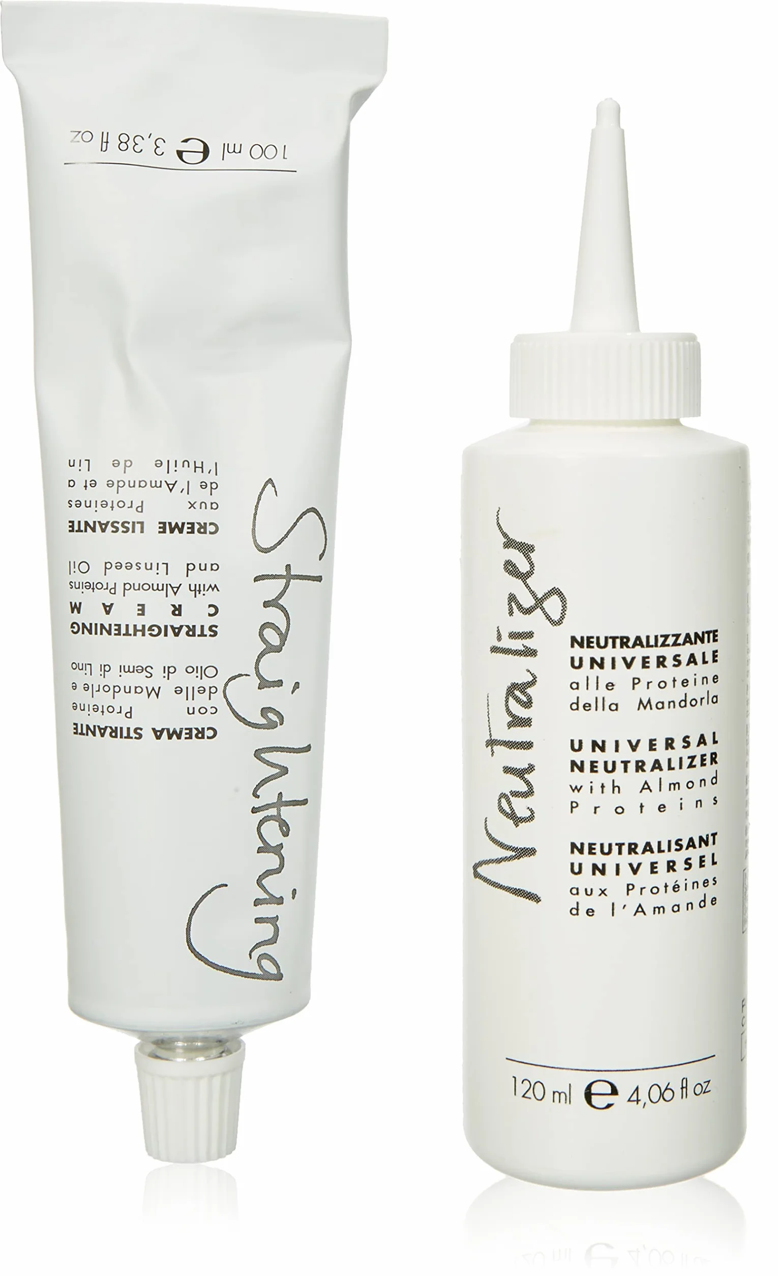 Fanola Straightening Cream + uniwersalny neutralizator – krem wygładzający bez sody i utrwalacza, 220 ml