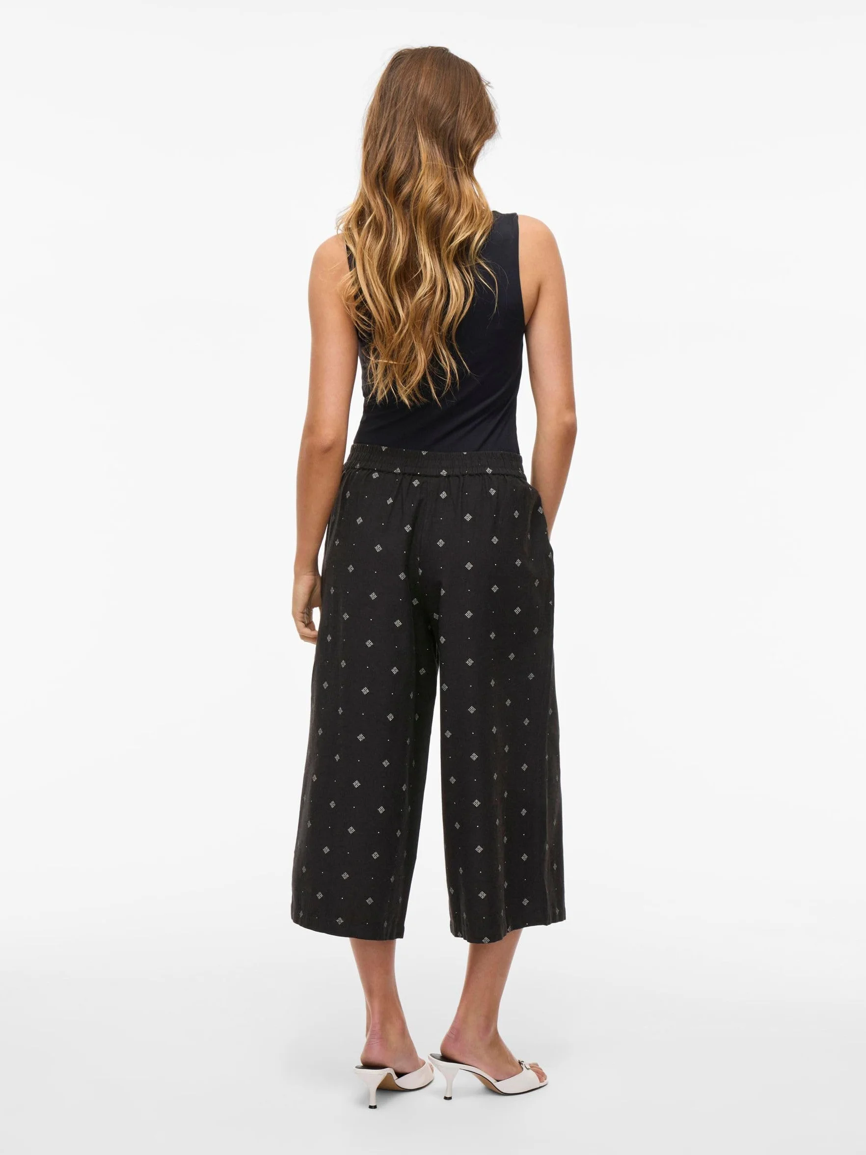 Vila Viprisilla Print H/W Culotte Pants/1 - Viprisilla Print H/W Culotte Pants/1 Kobiety