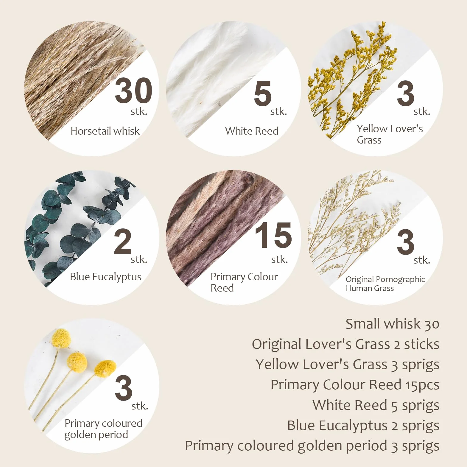 60 sztuk naturalnych suszonych kwiatów do dekoracji, suszonych kwiatów, bukiet, dekoracja bukietu suszonych kwiatów, rękodzieło, sztuczna trawa w stylu boho, dekoracja sypialni, salonu, domu, ślubu