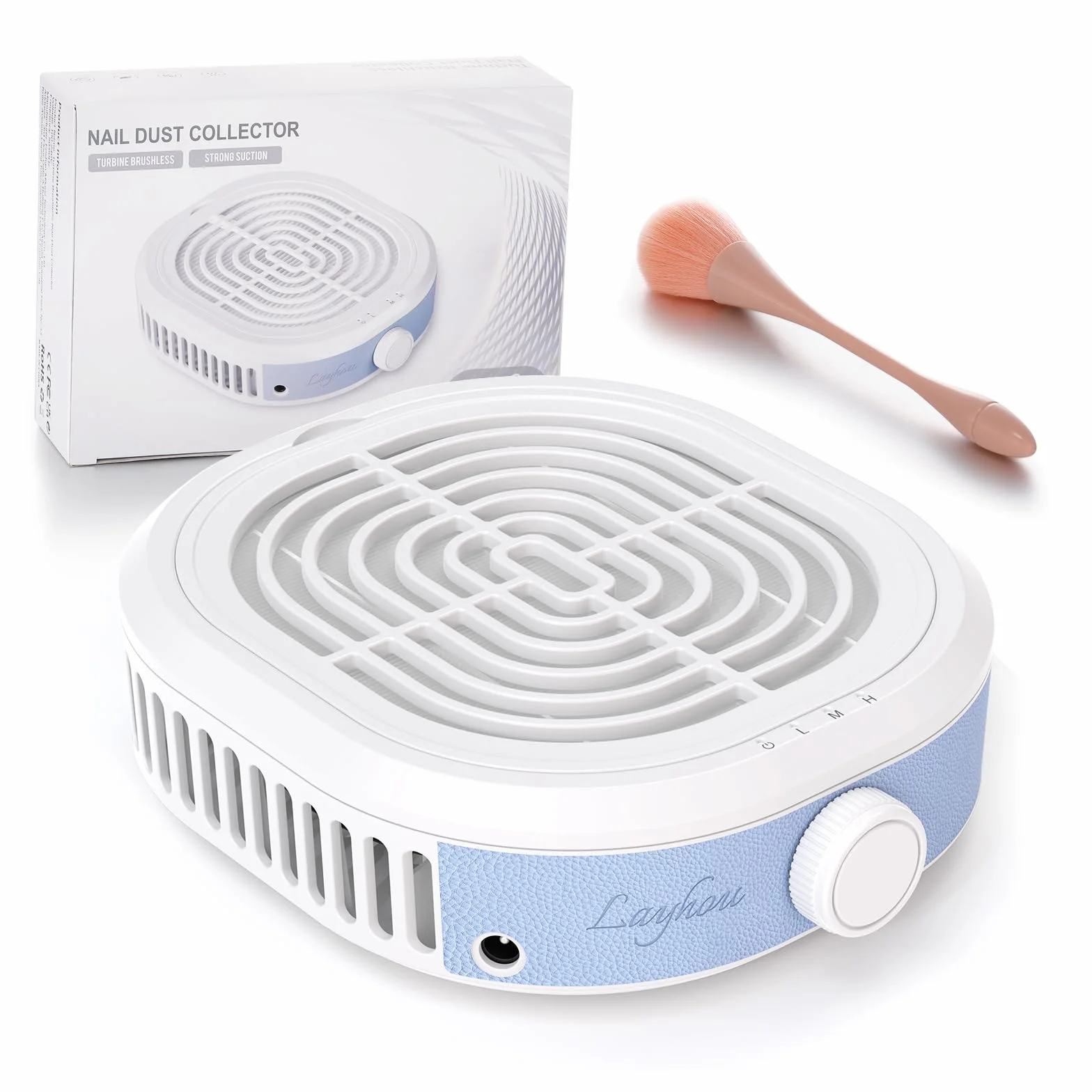 Odkurzacz do paznokci 80 W mini przenośny stołowy 3 poziomy ssania