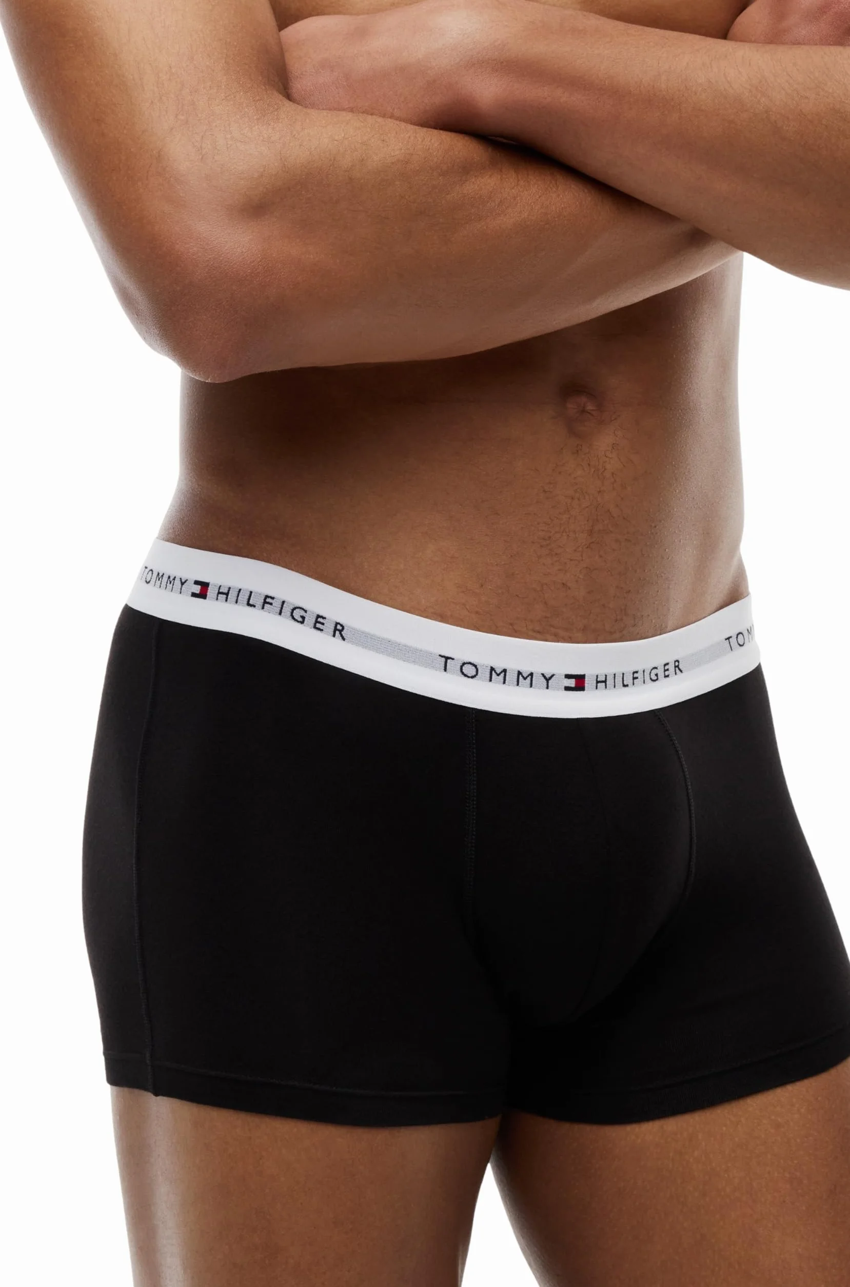 TOMMY HILFIGER Męski 3P WB TRUNK UM0UM02763, Czerwony, L, Czerwony (Th Wht/Th Wht/Th Wht), L