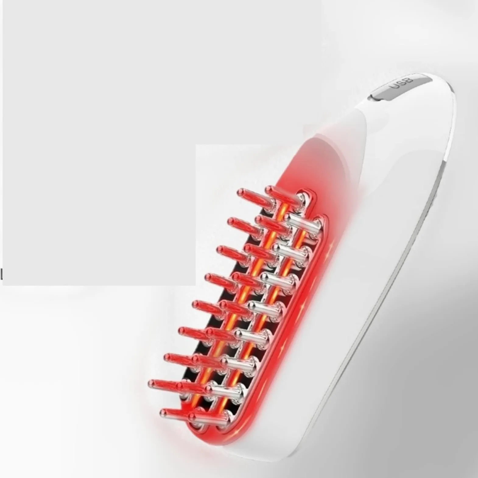 DieffematicSZ Grzebień Massage Instrument Micro Current Hair Care Comb Hair Care Comb Red Light Scalp Massage Electric Comb