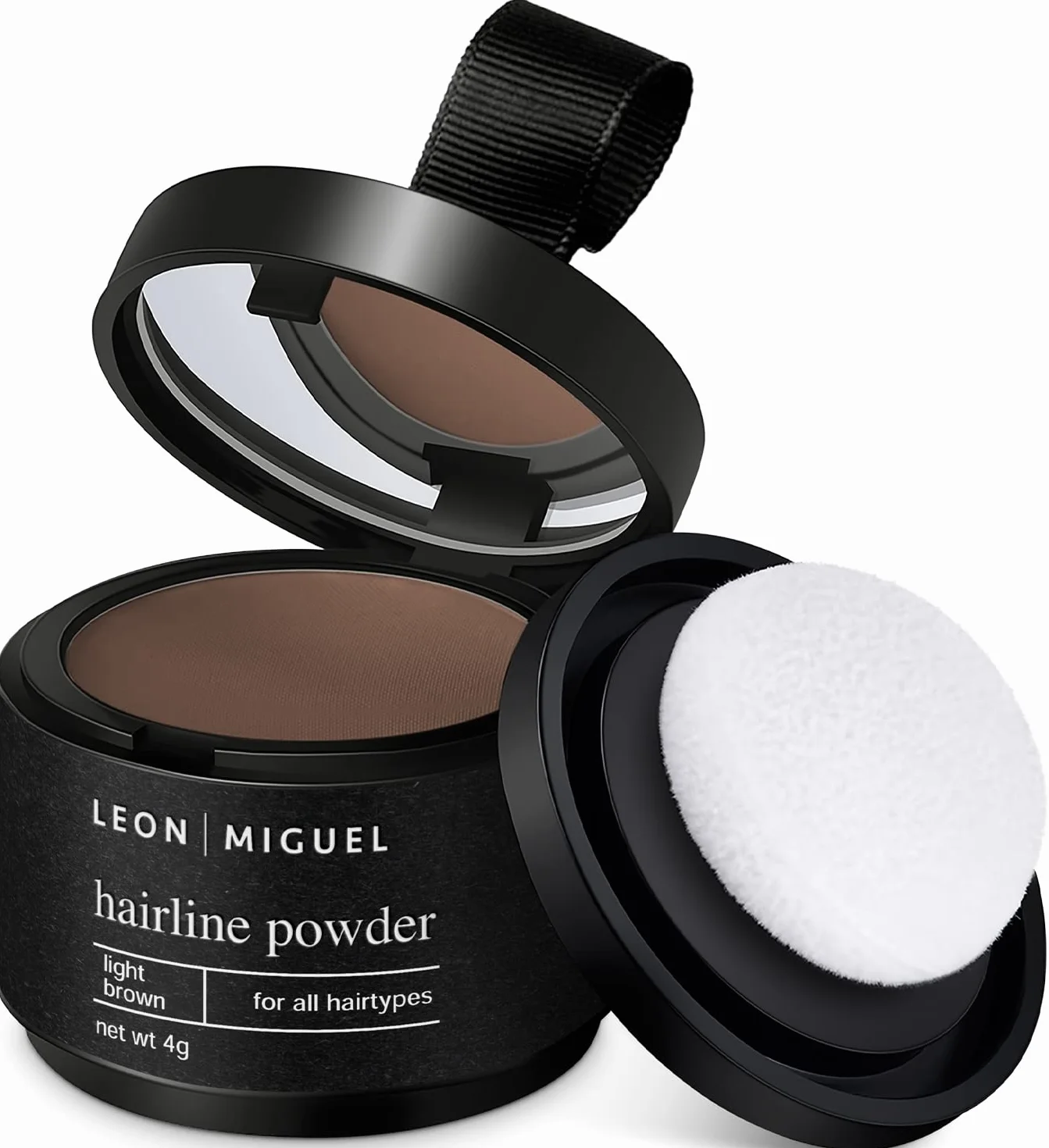 LEON MIGUEL Hairline Powder Puder do nasady wodoodporny jasnobrązowy