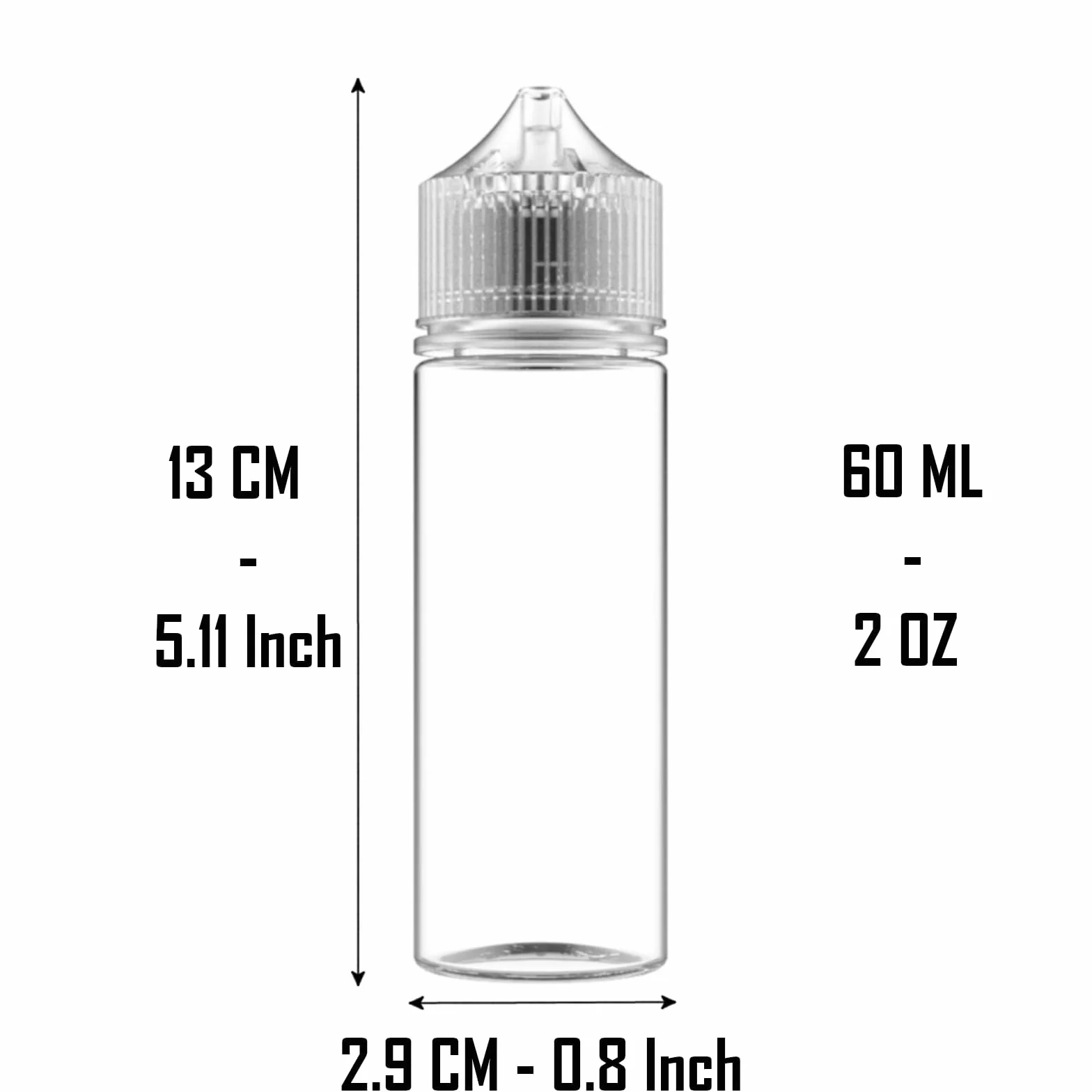 10 Butelek x 60 ML Fiolki Pusta butelka na płyn E Jednorożec Stożkowa nakrętka + 10 etykiet 60ML zakraplaczem Elektroniczny papieros DIY Sos olejowy Nalewka Farba tuszowa