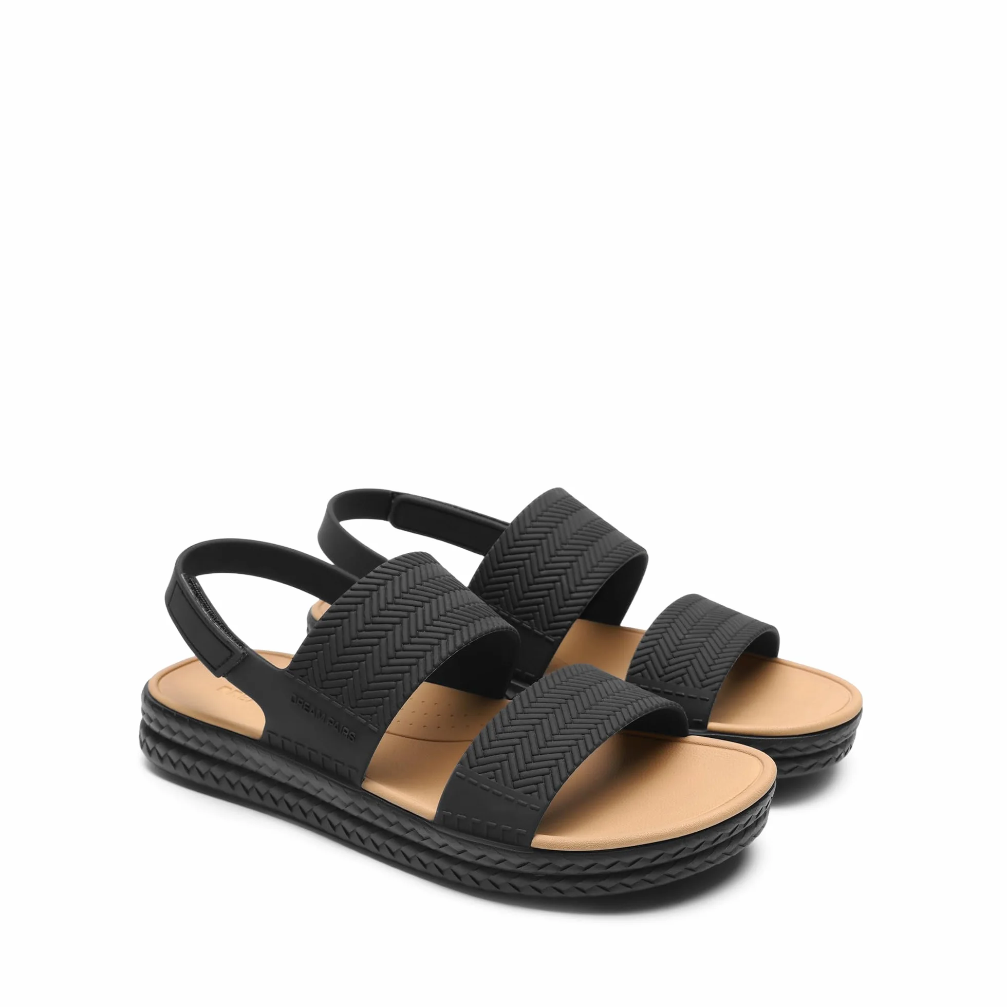 DREAM PAIRS Damskie sandały wodne wygodne płaskie platforma plażowa eleganckie letnie buty do chodzenia