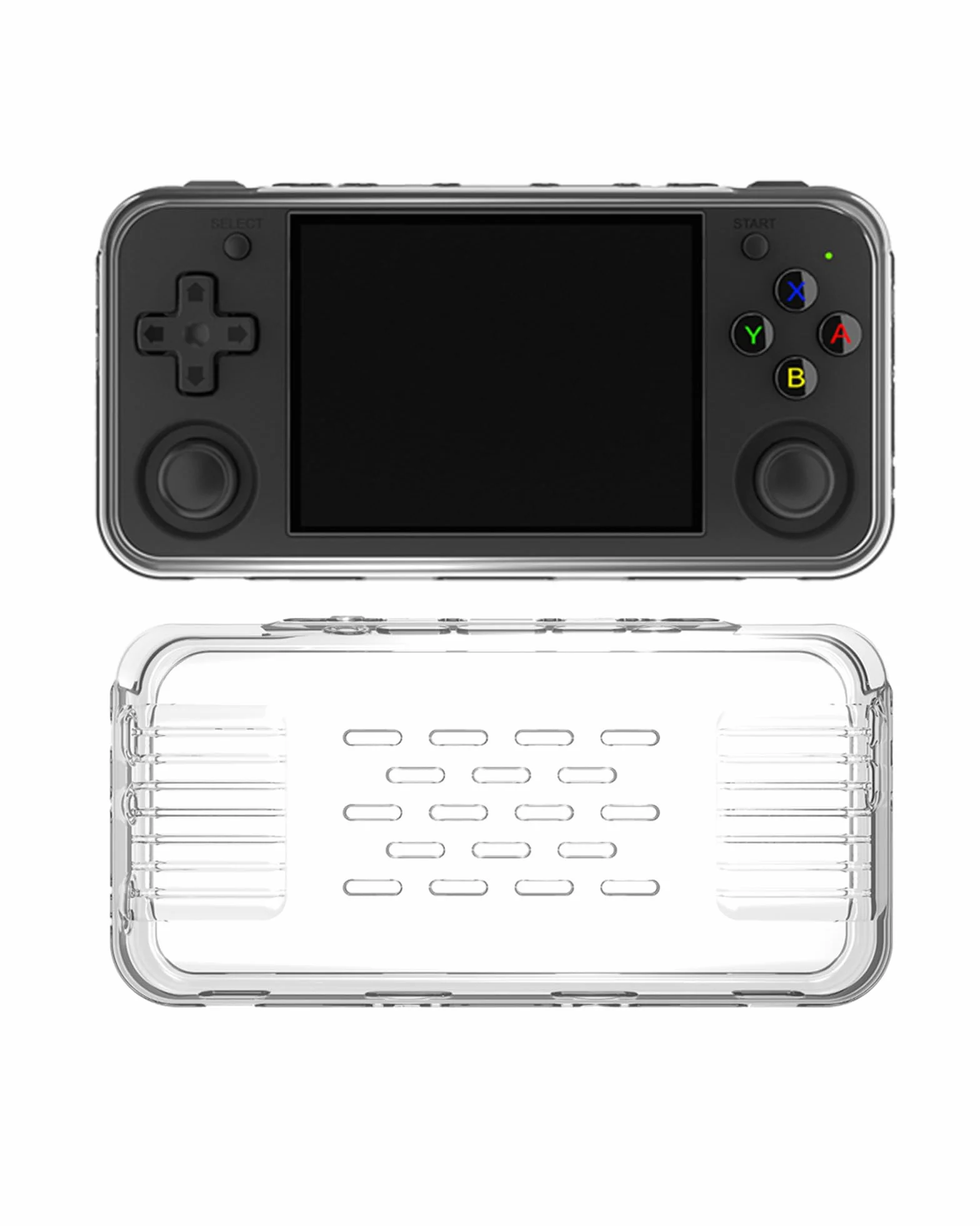 Etui ochronne do przenośnej konsoli do gier ANBERNIC RG35XX H, etui ochronne yystao z TPU kompatybilne z ANBERNIC RG35XX H, z paskiem do zawieszenia, pyłoszczelne, odporne na uderzenia i trwałe