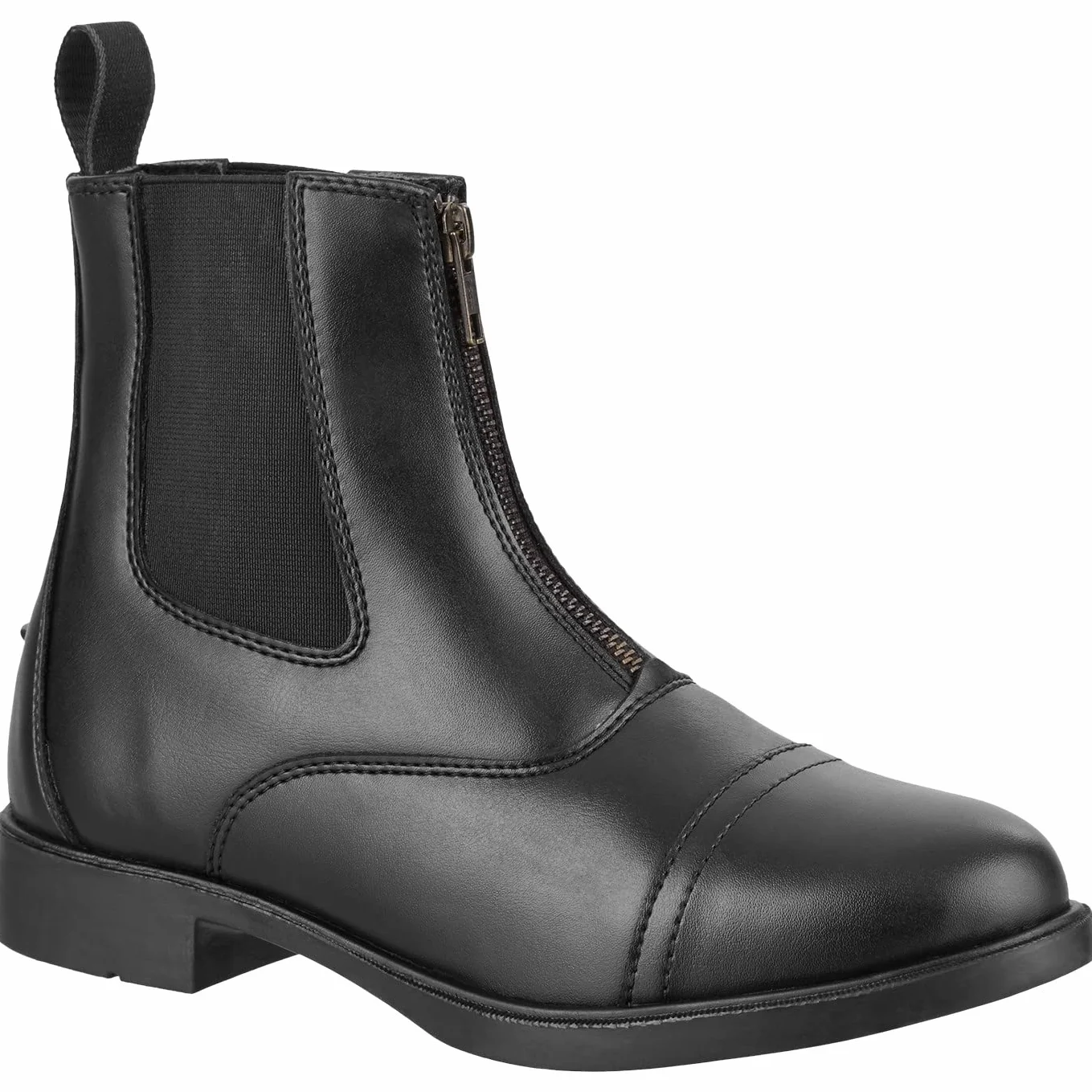 RL24 - Jodhpur buty do jazdy konnej COMPANION FZ sztuczna skóra czarne, czarny, 38 EU
