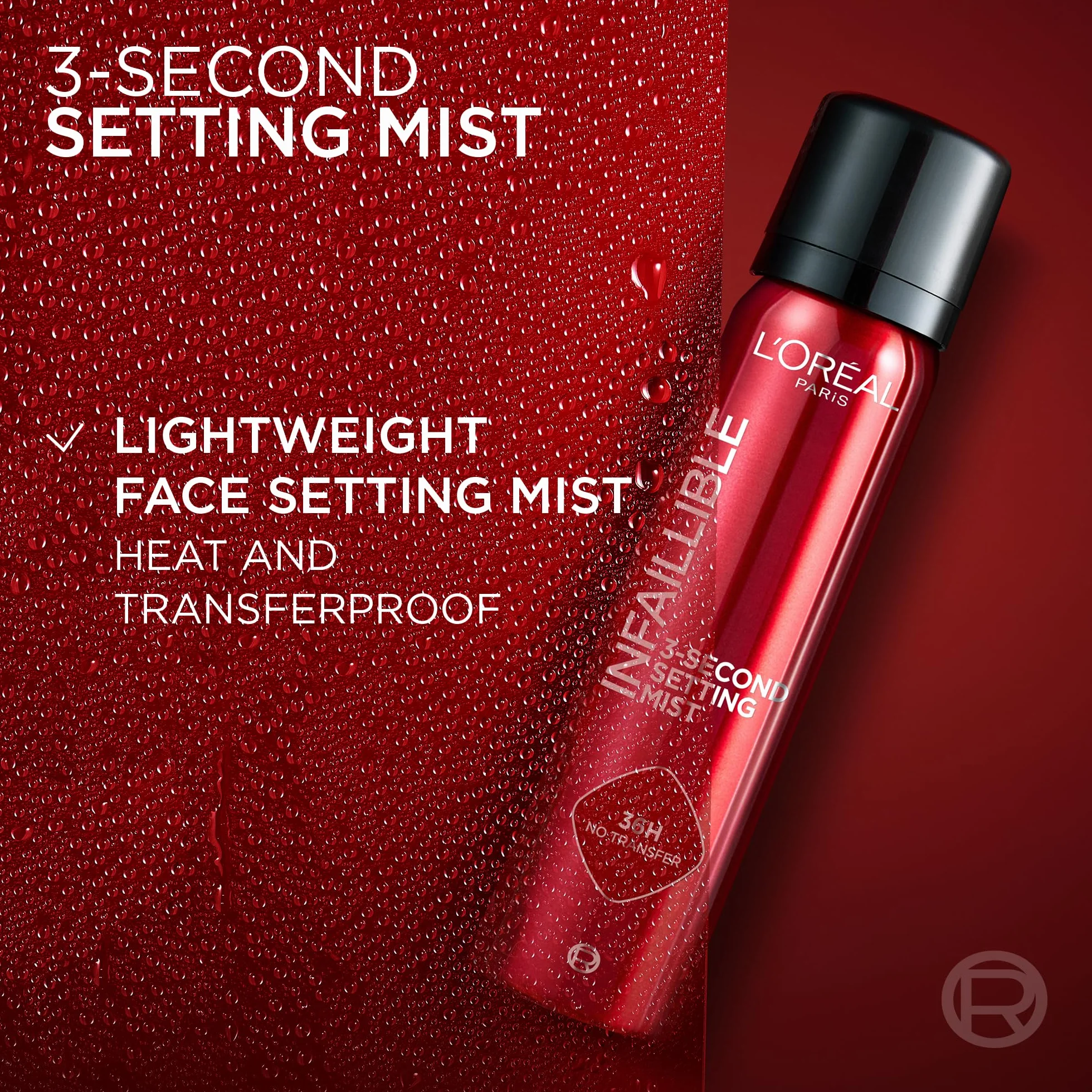 L'Oréal Paris Spray INFAILLIBLE SETTING SPRAY 3-SEKUNDOWY SPRAY UTRWALAJĄCY MAKIJAŻ, 75 ml