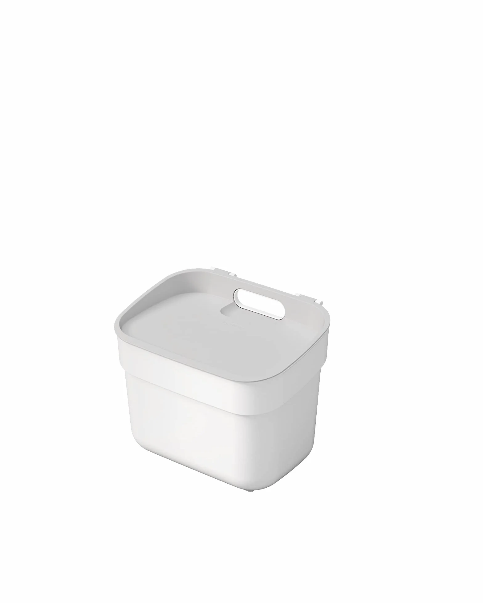 CURVER Kosz na śmieci 5L "Ready To Collect" - nadaje się do kompostu - z uchwytem ściennym lub drzwiowym - kuchnia, łazienka, pralnia - 100% recykling - biały