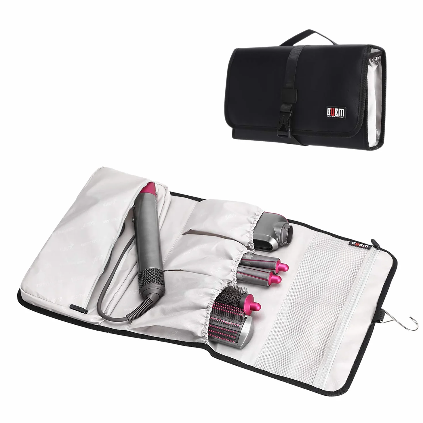 BUBM Wodoodporna torba podróżna do Dyson Airwrap Styler, przenośny organizer podróżny do stylizacji Airwrap i załączników
