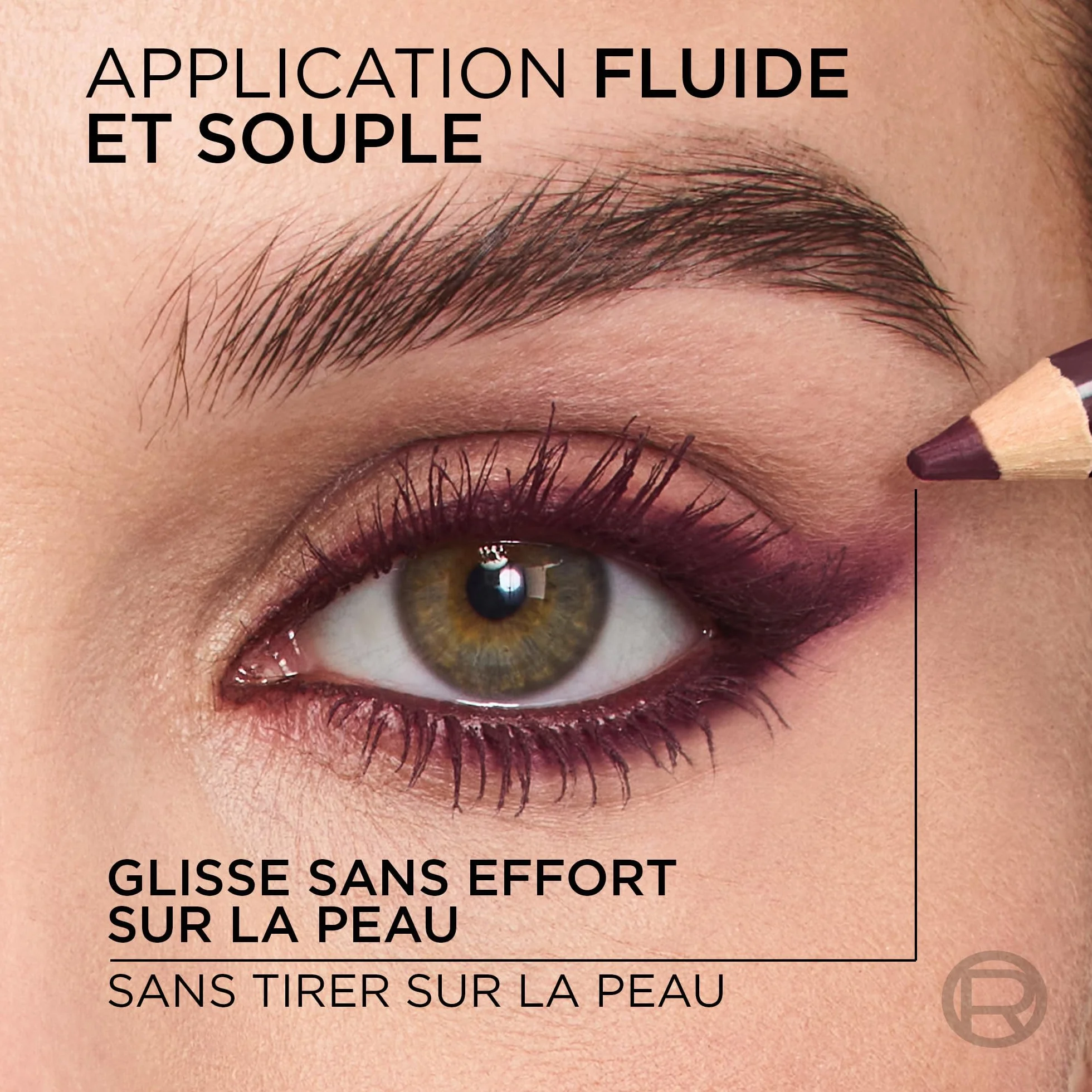 L'Oréal Paris Haute Couleur Crayon Khol Eyeliner Bordeaux Cashmere, intensywny kolor i definicja, kremowa konsystencja z masłem shea