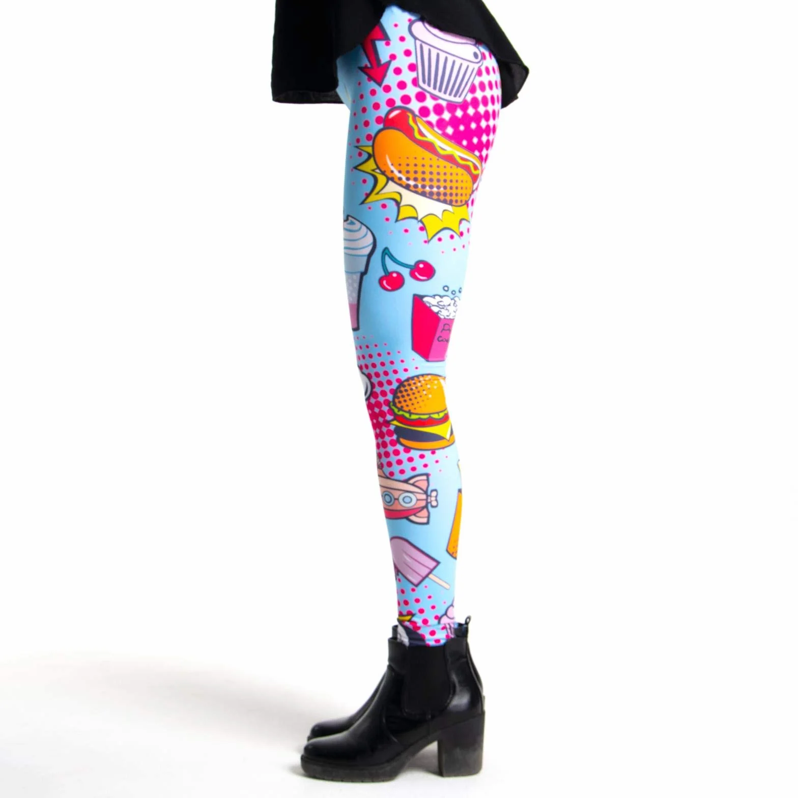 cosey bunte bedruckte Tiermuster - Legginsy panie