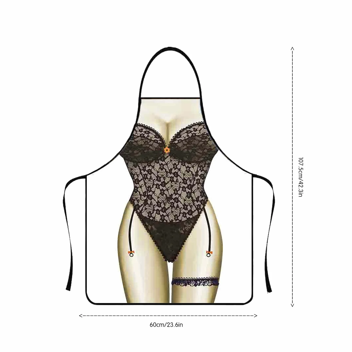 2 szt. Zabawny fartuch kuchenny dla kobiet i mężczyzn, seksowny fartuch kucharski, spersonalizowany 3D, mięśniowy mężczyzna, bikini dla kobiet, fartuch imprezowy dla mężczyzn, zabawny, 80 x 60