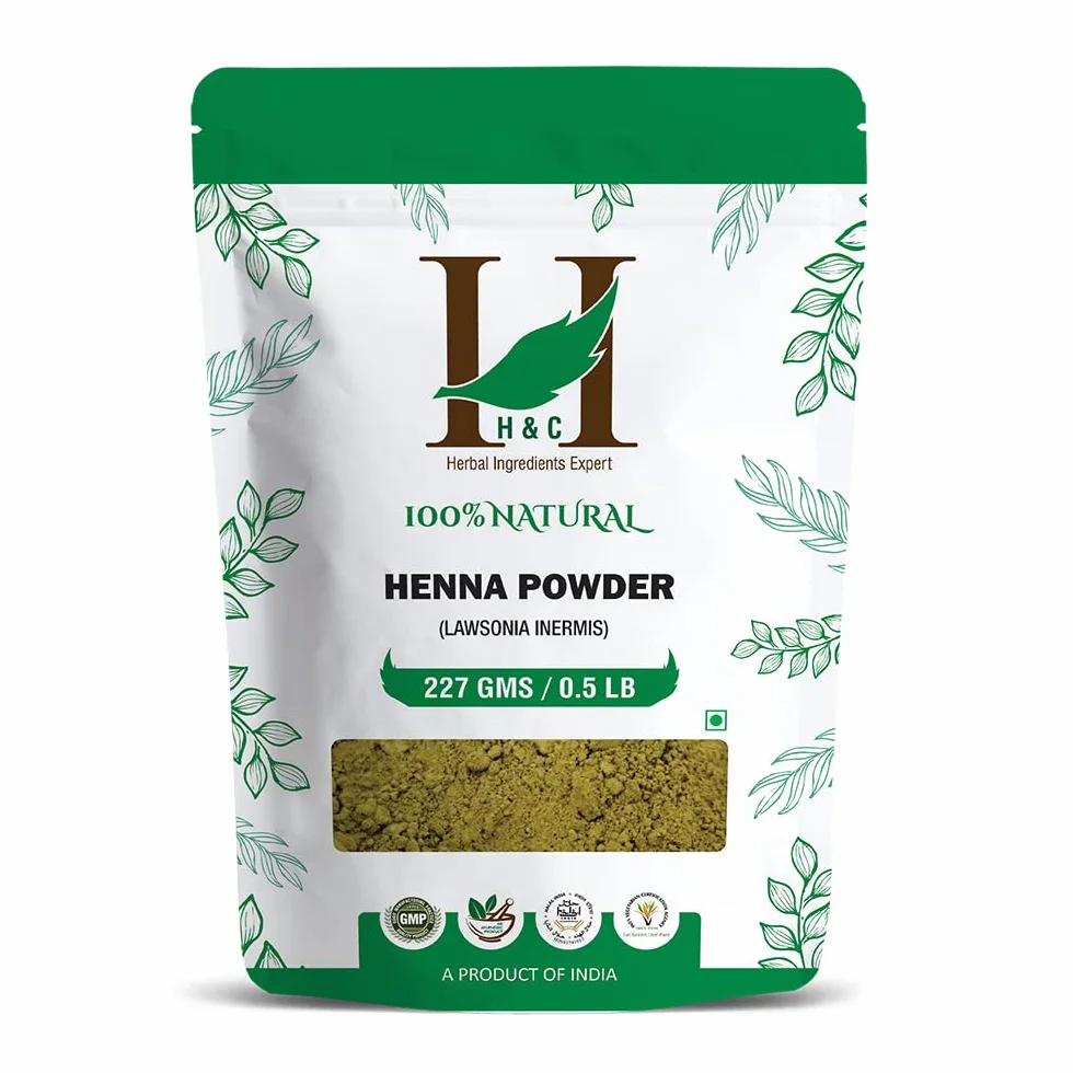 H&C 100% czysta naturalna henna w proszku (Lawsonia Inermis) 227 g do włosów