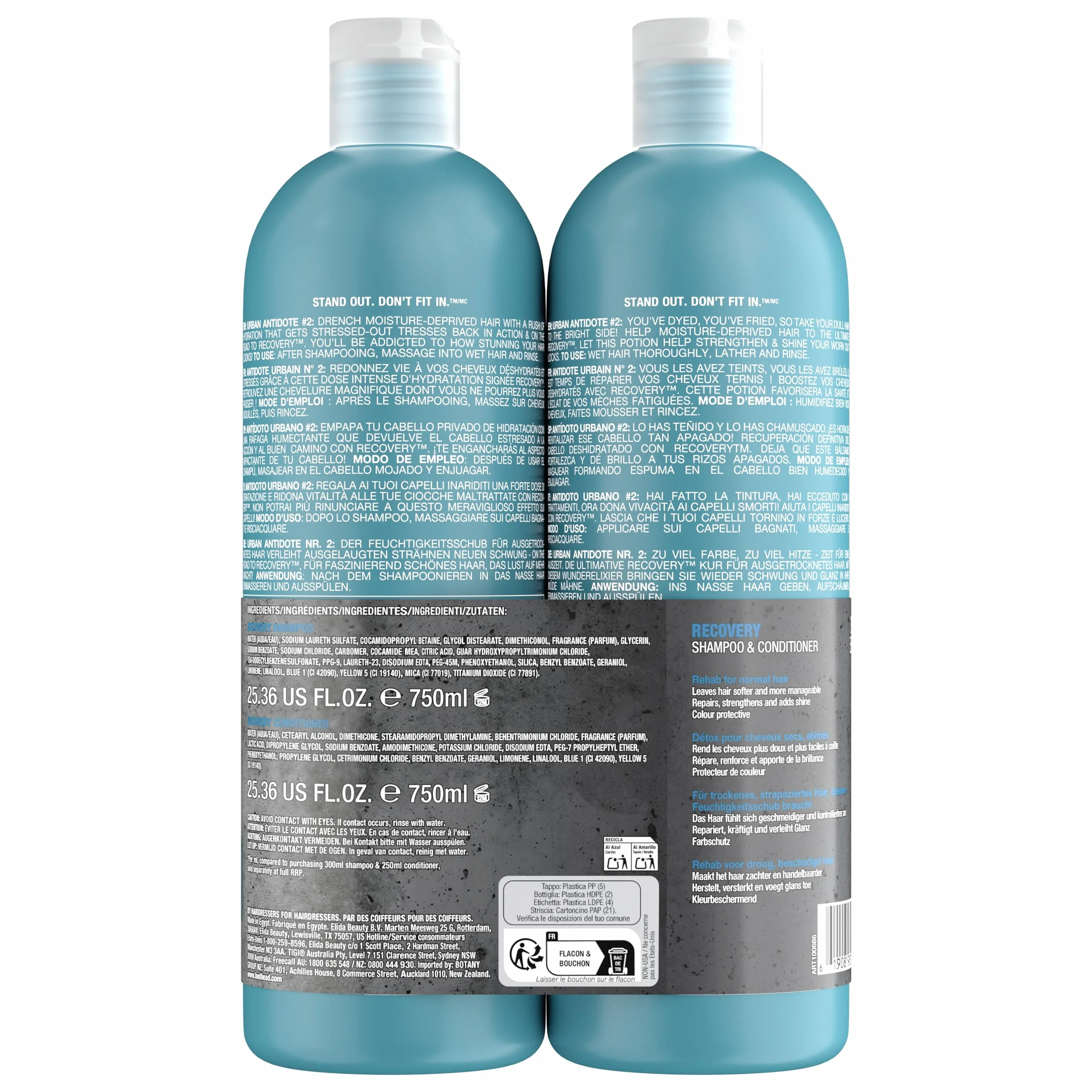 Tigi Bed Head Urban Szampon, 2 x 750ml