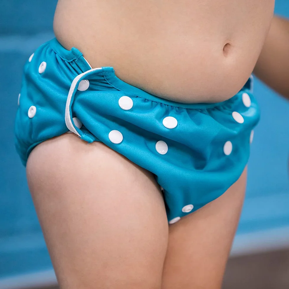Splash About Unisex Baby Size Adjustable Swimming Under Nappy pieluchy pływanie dla małych dzieci, kolor niebieski