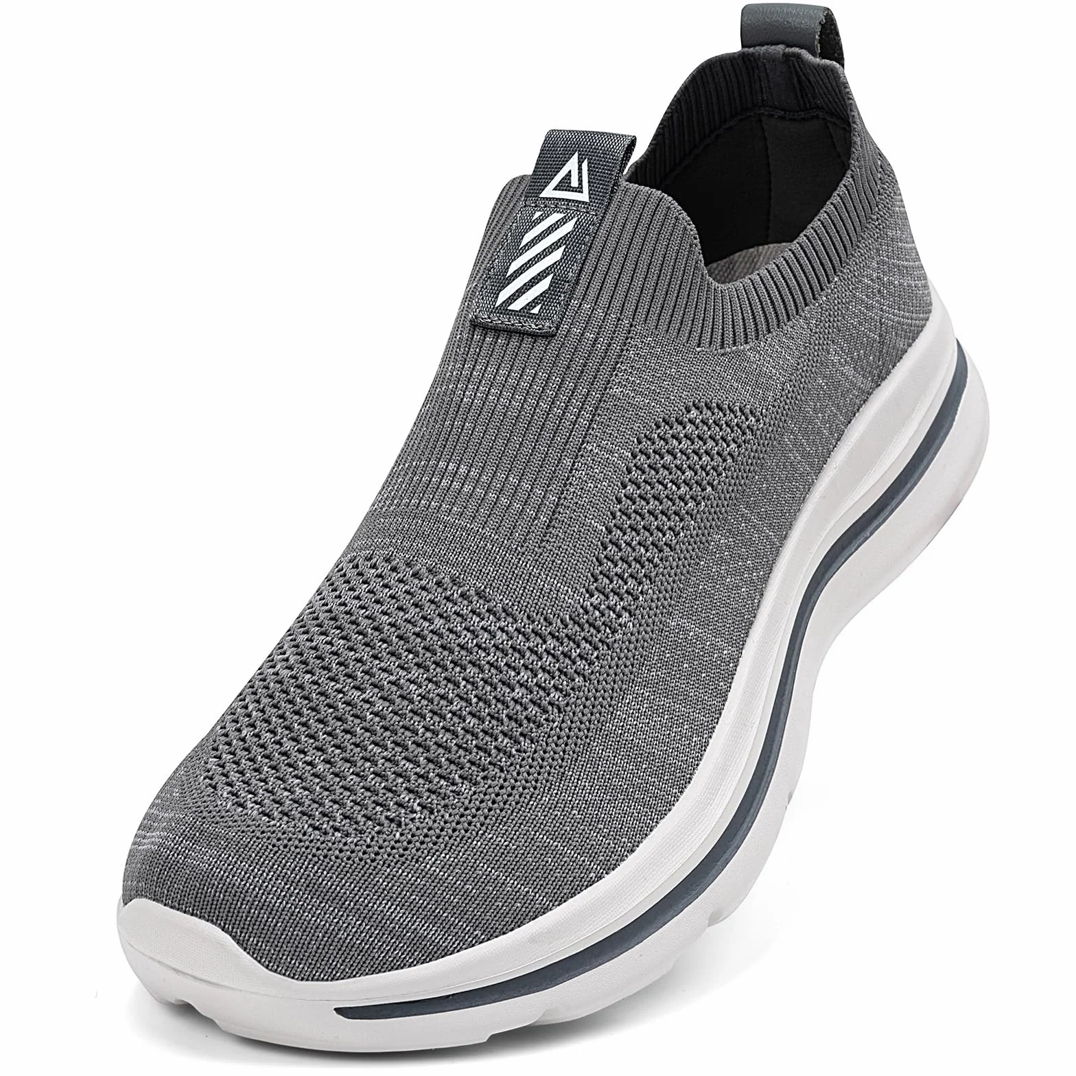 ODCKOI Męskie wsuwane trampki Mesh Oddychające buty do biegania Wygodne trampki Outdoor Fitness Buty sportowe Lekkie buty do biegania szosowego