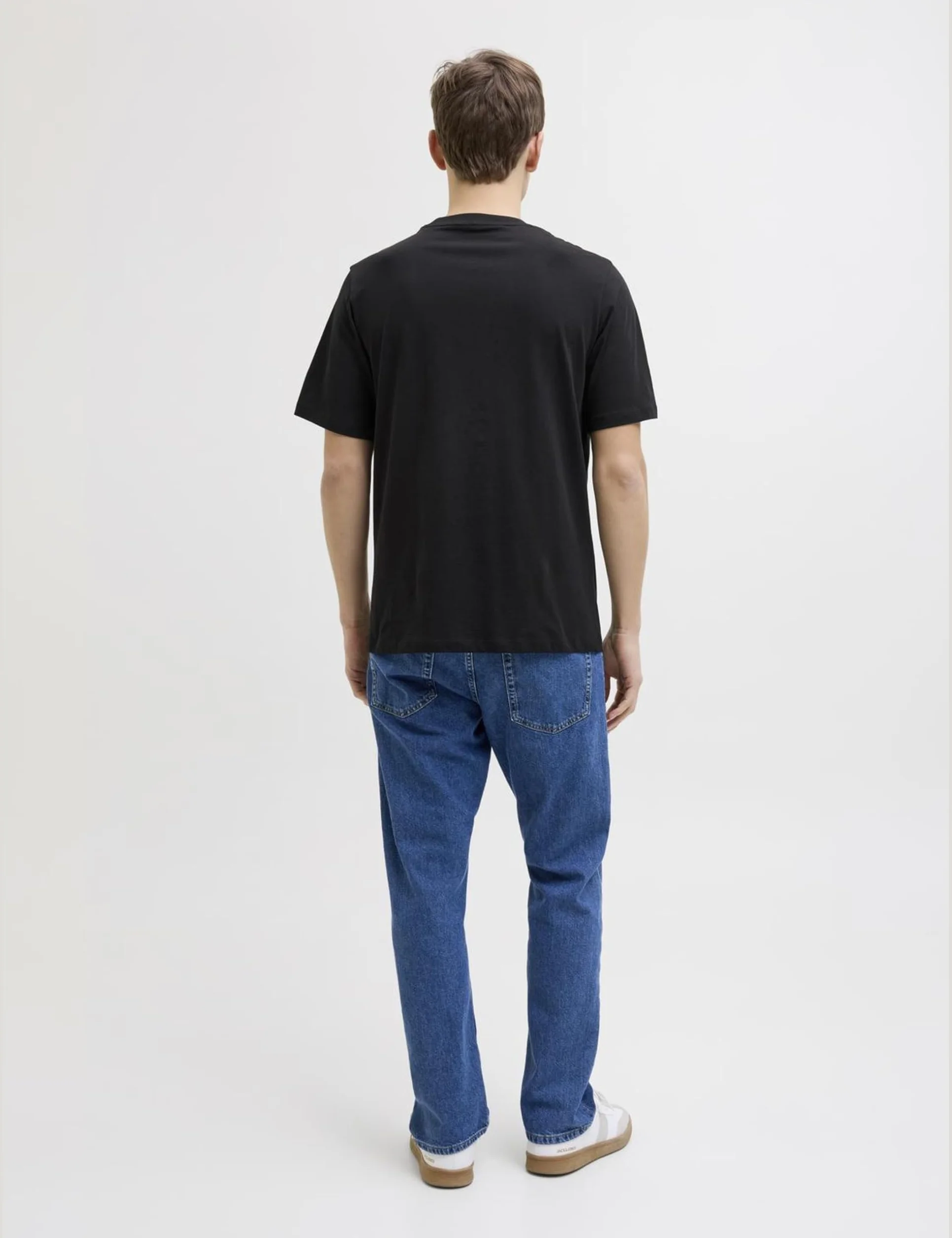 JJ REBEL Jrebrocky Logo Tee SS Crew Neck, czarny, M