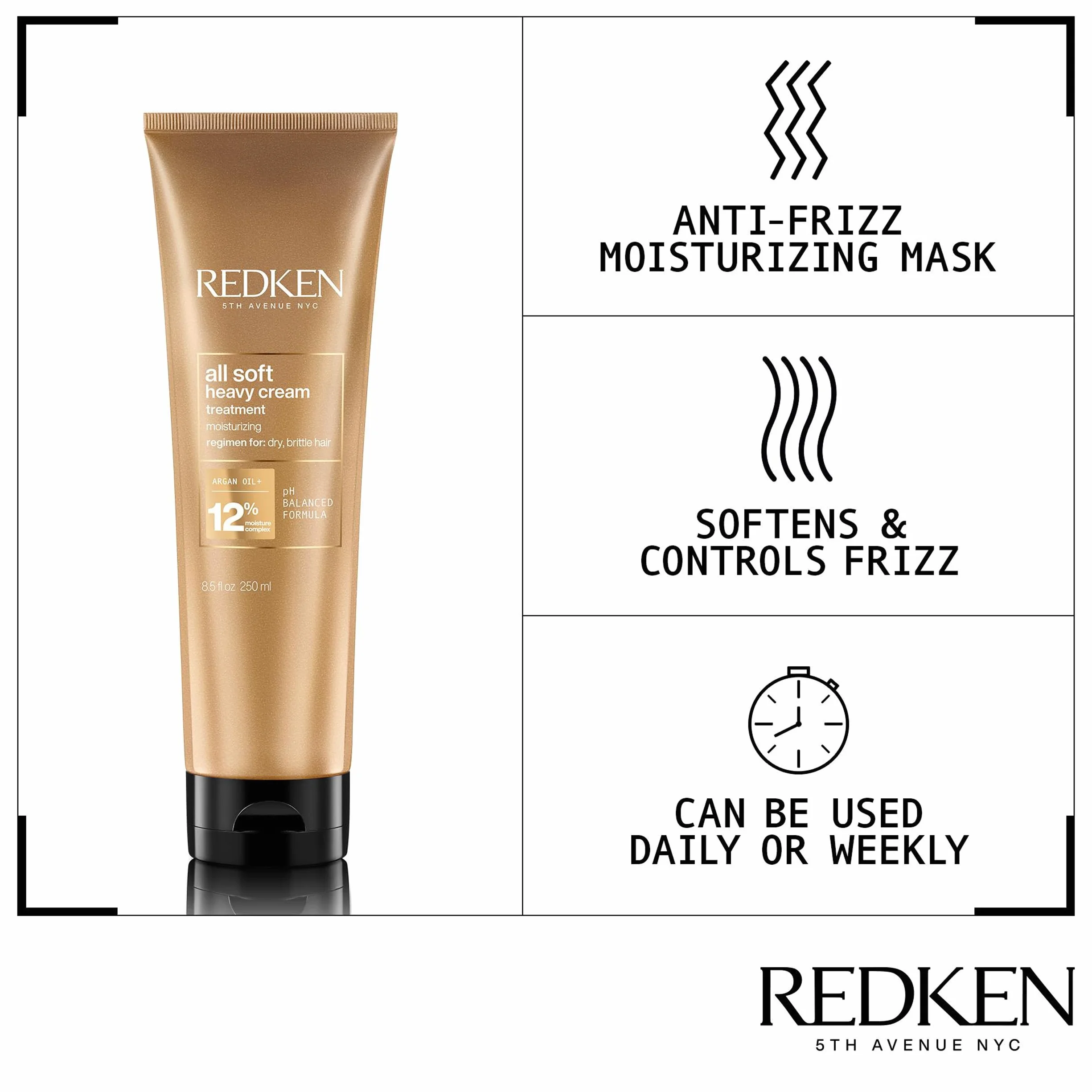 Redken All Soft Heavy Cream 250 Ml Unisex