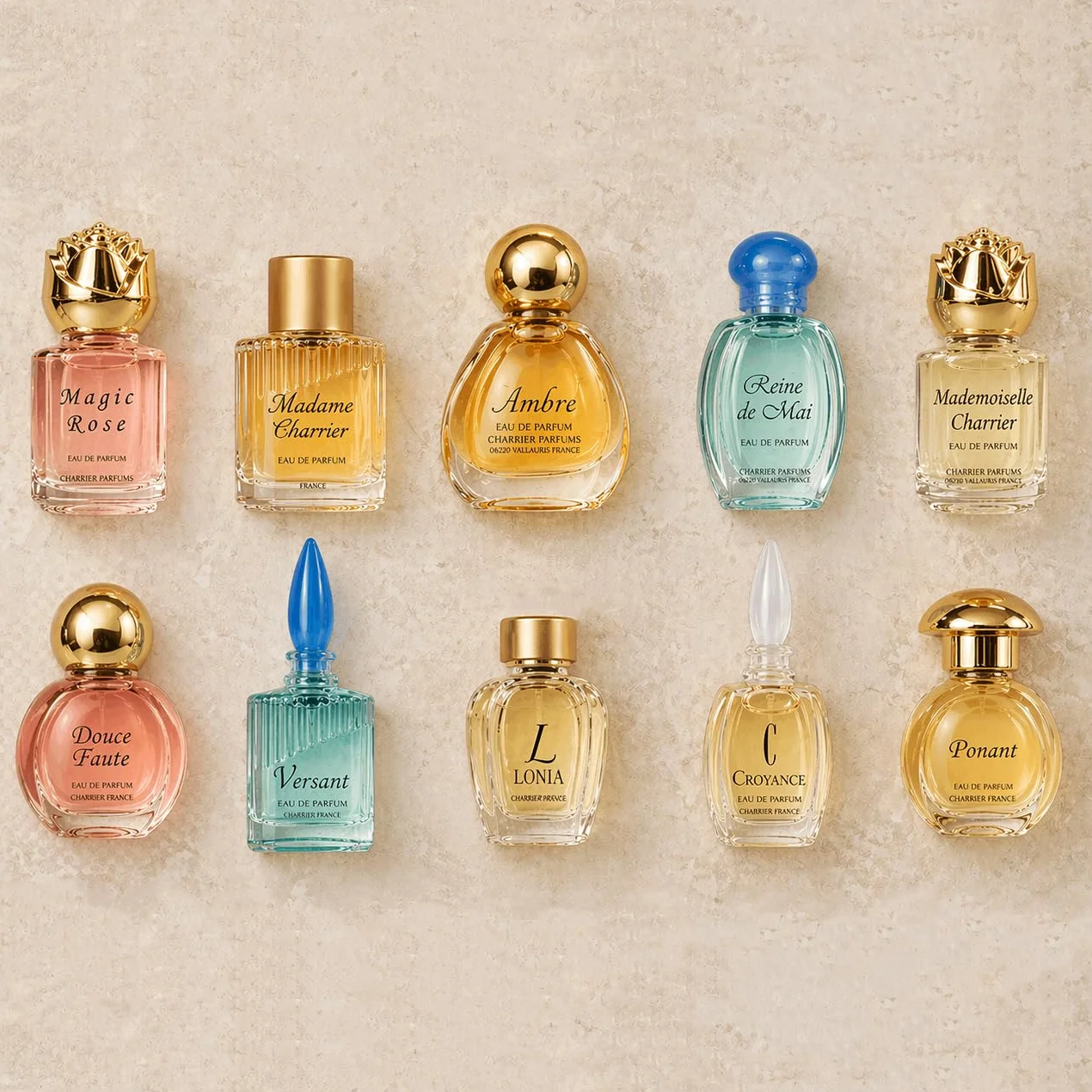 Top Ten Gift Set of 10 Eau de Parfums Miniatures Total 53,7 ml