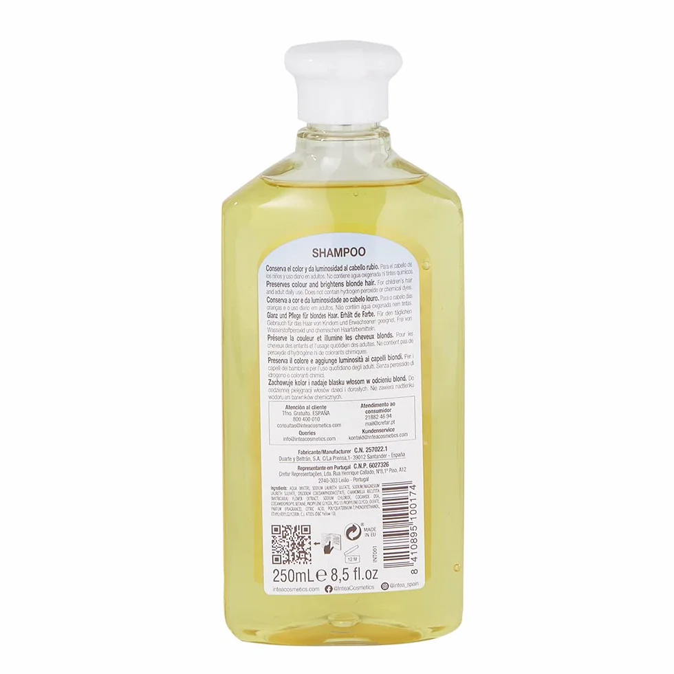 Camomila Intea - 2 Szampony Dziecięce Odbicie Blondynki 250 ML + Maska Odbicie Blondynki 250 ML + Szczotka Przeciwutleniająca