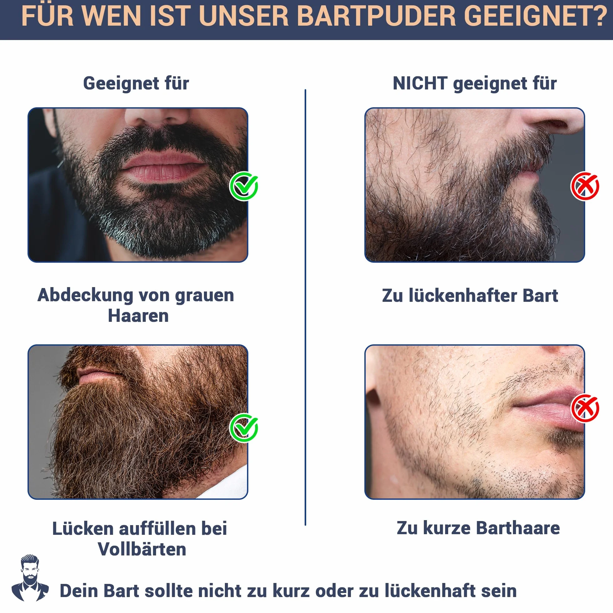 Zagęszczacz do brody Hair Take puder wodoodporny 4 g czarny