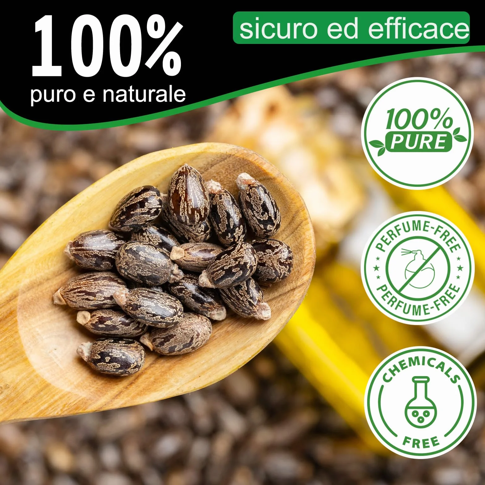 Biologiczny czarny olej rycynowy z jamajki, 60 ml - 100% czysty czarny olej rycynowy na zimno, wspomaga wzrost włosów, wzmacnia korzenie i zapobiega łamaniu