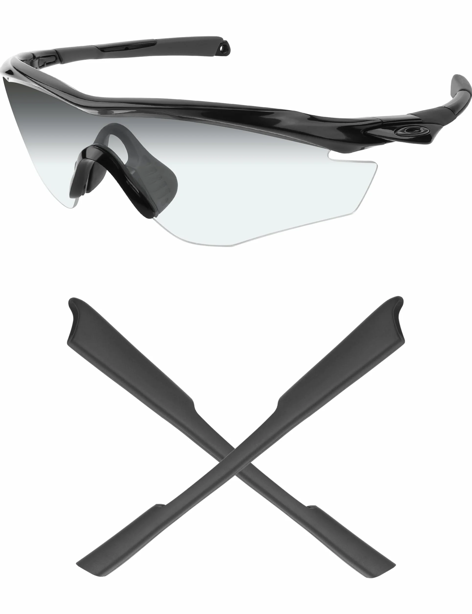 Mryok Wymienne nauszniki do okularów przeciwsłonecznych Oakley M2 Frame / M2 Frame XL - Opt, Szary, Rozmiar uniwersalny