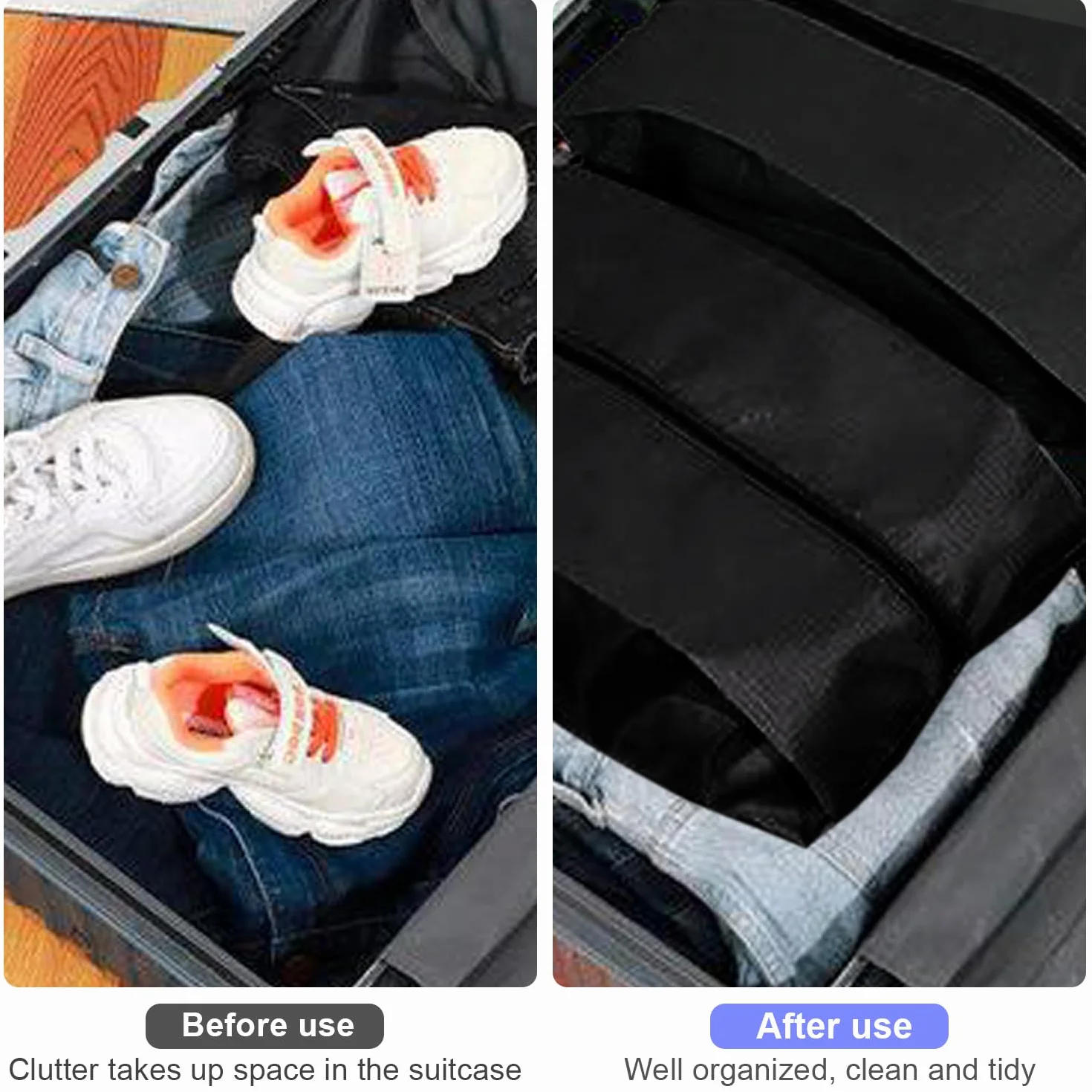 HOMURY worek na buty, wodoodporny, 8 sztuk: organizator na buty, premium, odporny na zabrudzenia, dla mężczyzn i kobiet