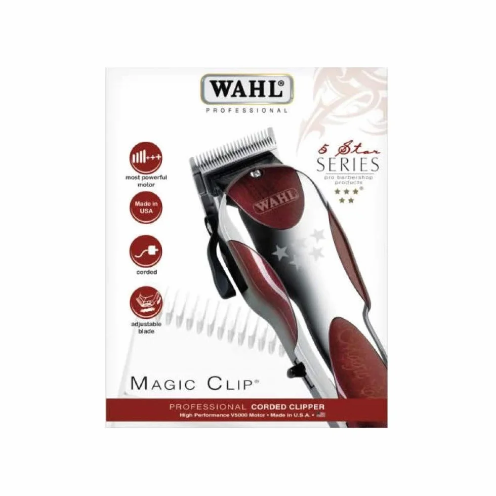 Wahl Profesjonalne maszynki do strzyżenia włosów z przewodem Magic Clip Precision Fading Series 5 gwiazdek 230-240 V 50 Hz z wtyczką brytyjską