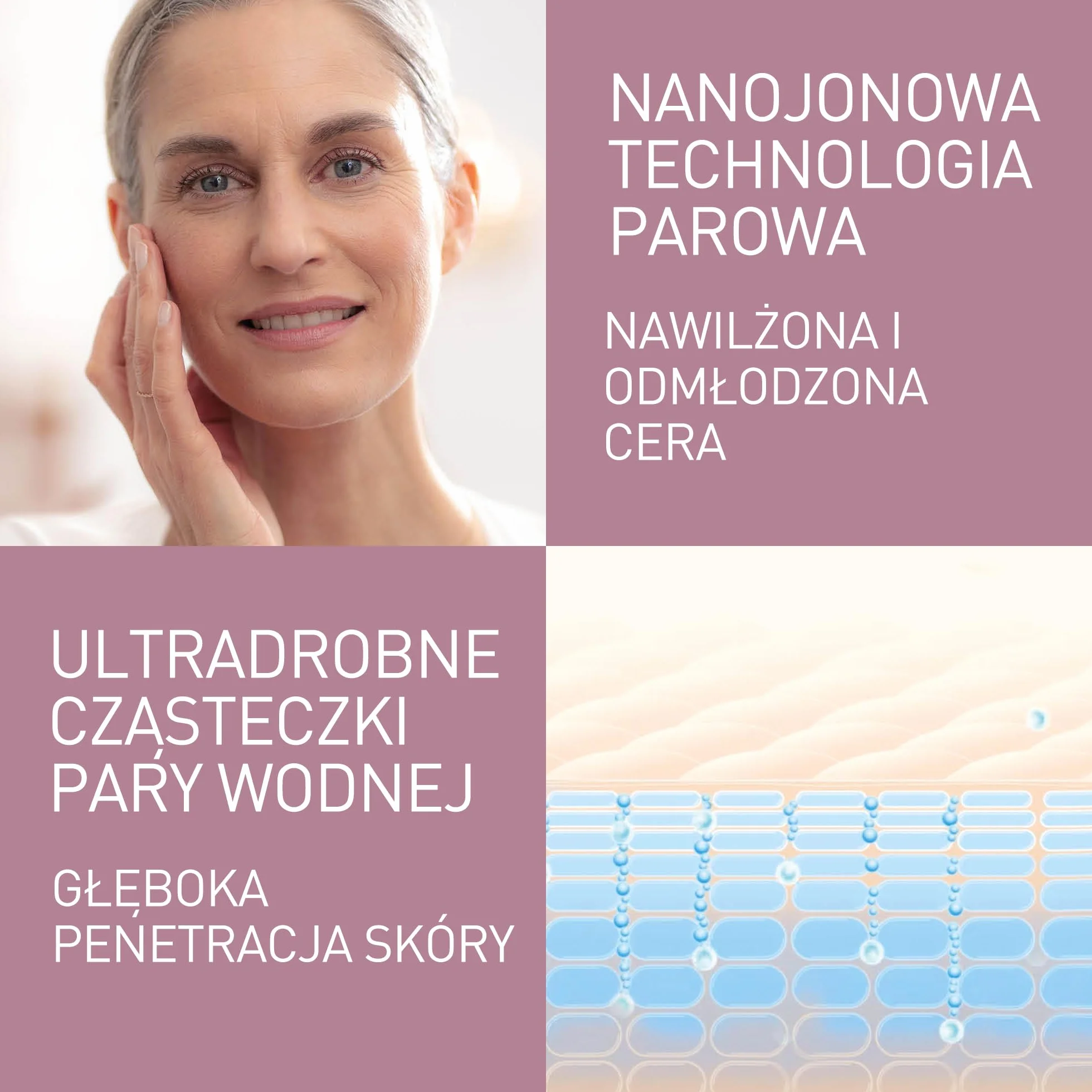 Panasonic EH-XS01 Sauna kosmetyczna do twarzy (technologia nanojonowa, głębokie oczyszczanie, silne nawilżenie)