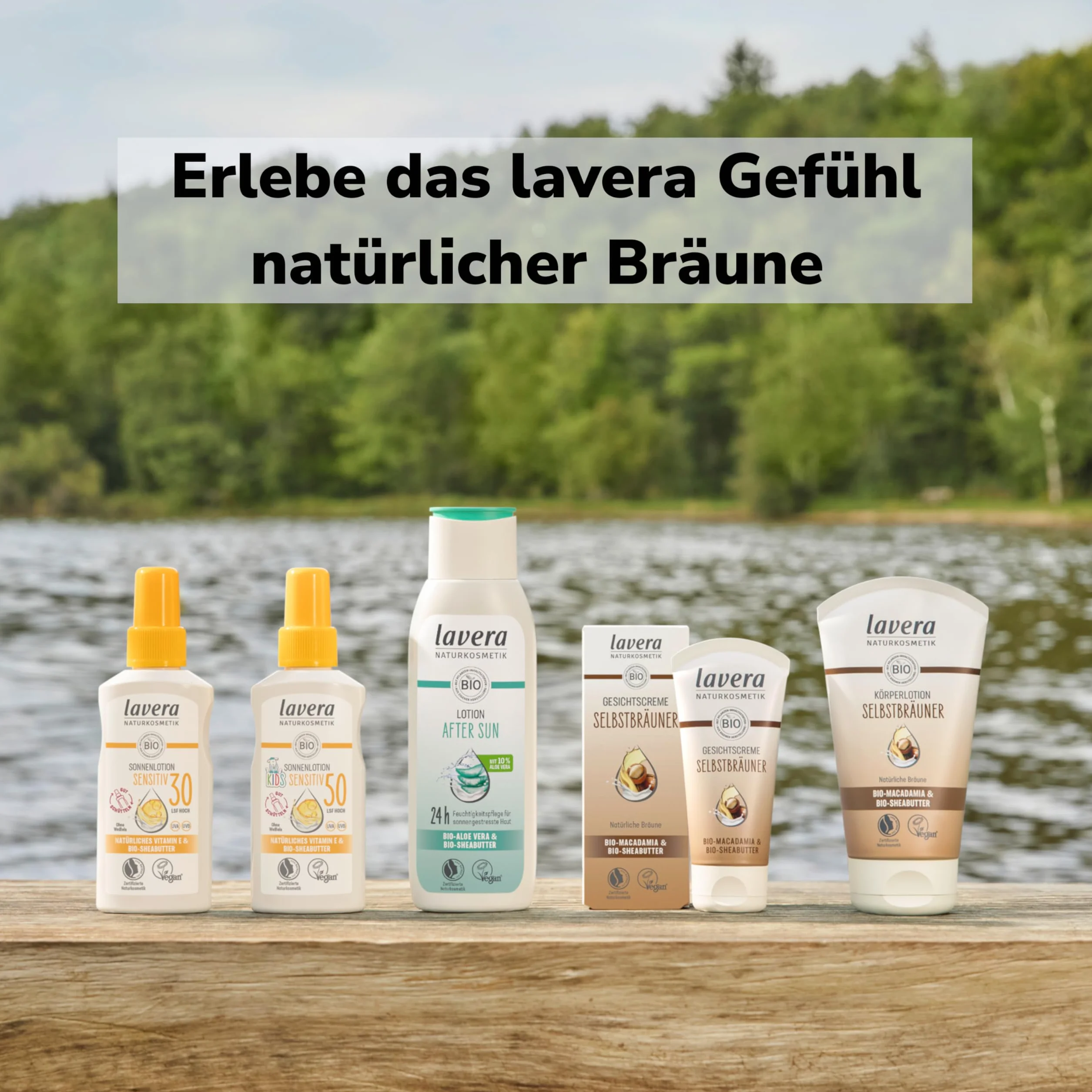 lavera Krem samoopalający do twarzy – samoopalacz – naturalna opalenizna – nawilżający – wegański – naturalny kosmetyk – 50 ml