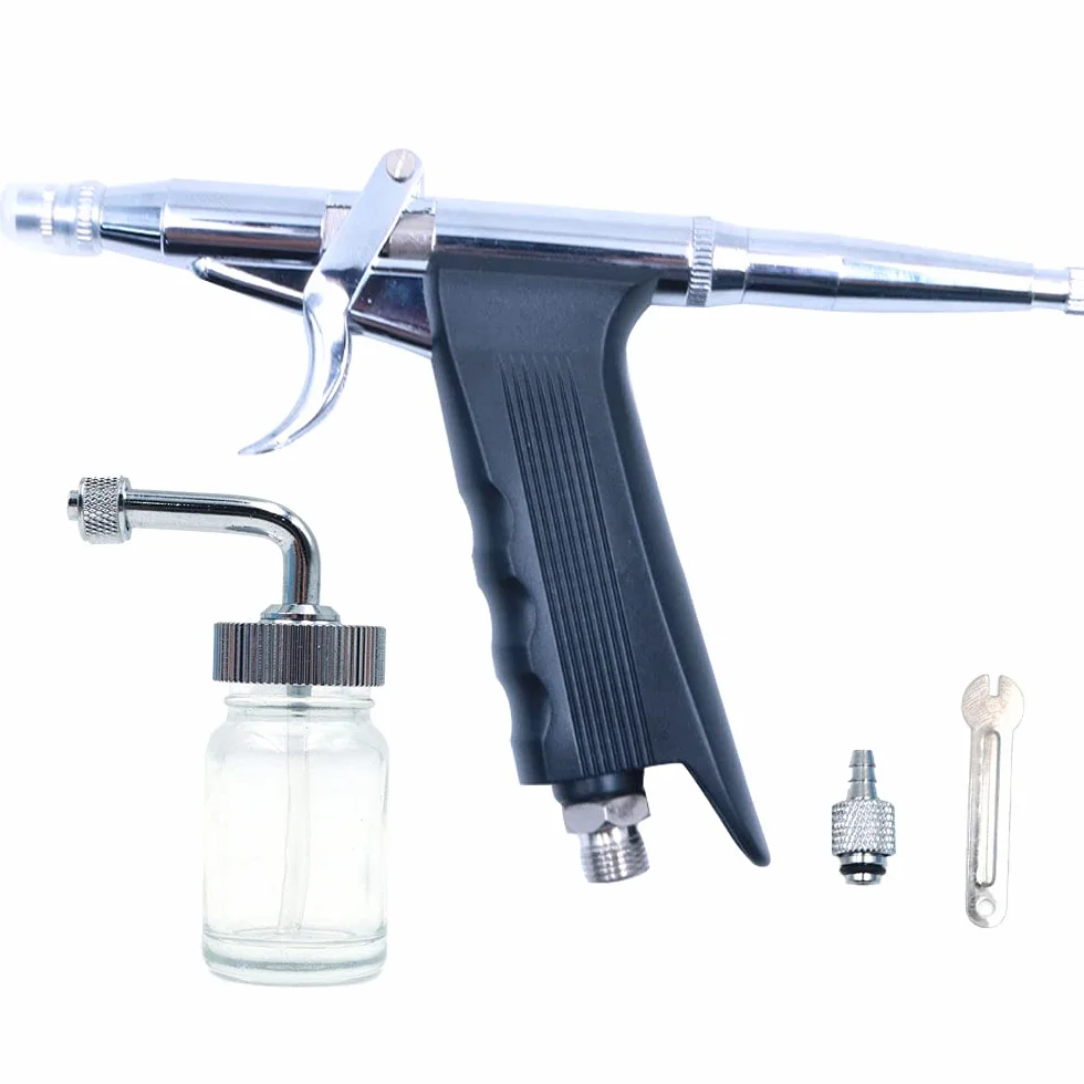 Infuzja tlenowa Spray do twarzy Airbrush Podwójne działanie Wyzwalacz grawitacyjny Powietrze i farba Woda do malowania paznokci Atramentowy tatuaż Nawilżający skórę Czyste pory
