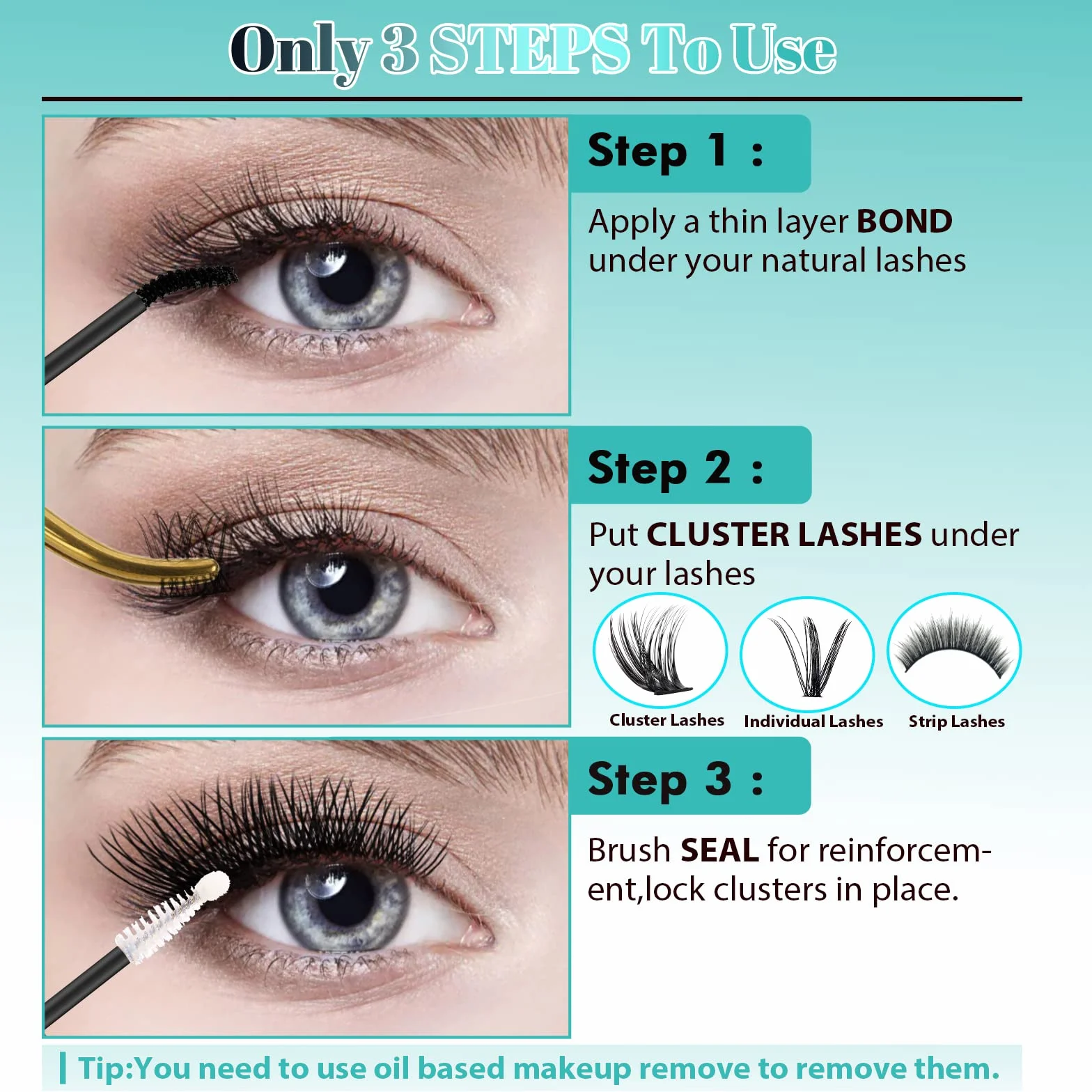 Lash Bond and Seal House of Lash Clusters rzęsa 10 ml, długotrwały 72 godziny, czarny DIY