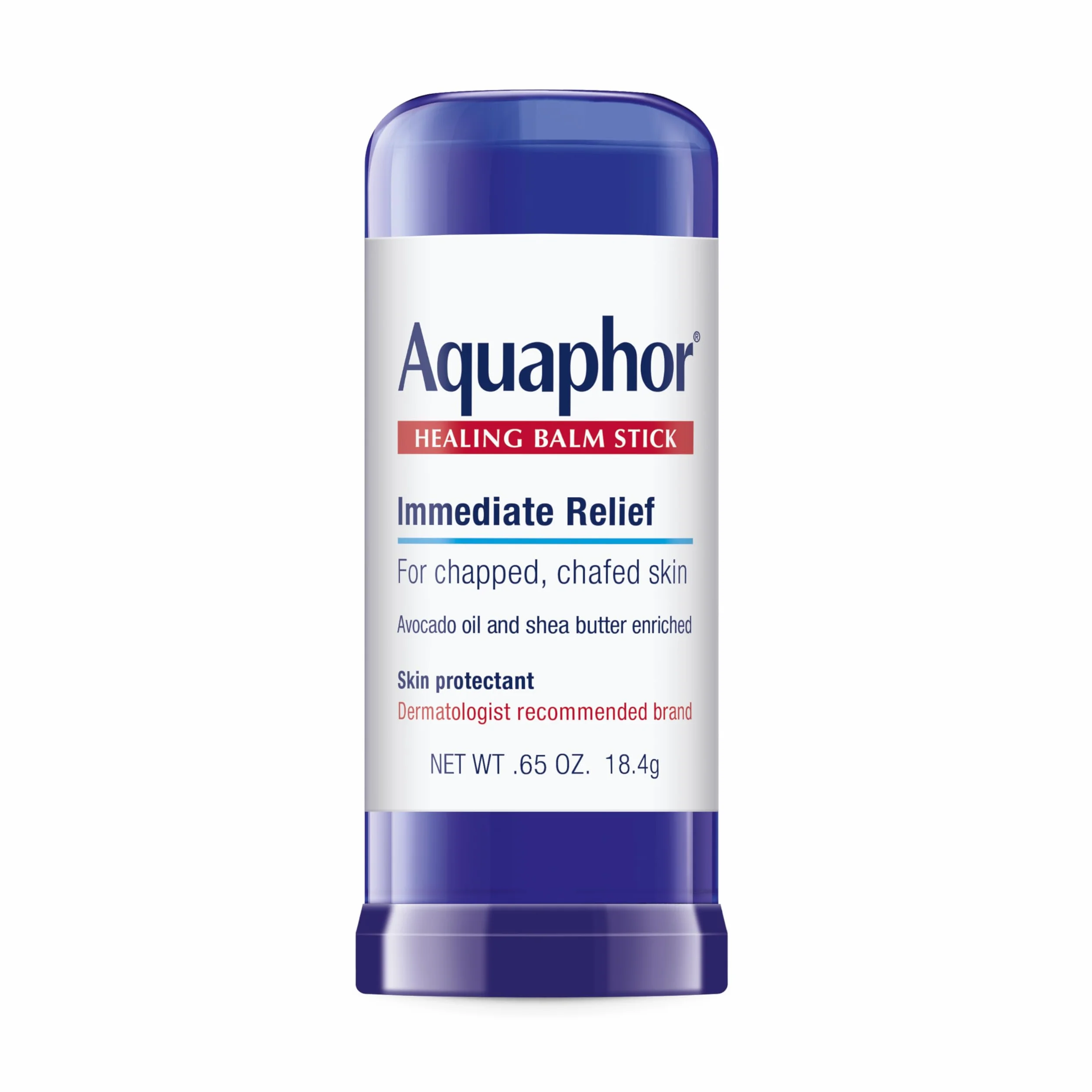 Aquaphor Balm leczniczy w sztyfcie, ochrona skóry z olejkiem z awokado i masłem shea, 0,65 oz