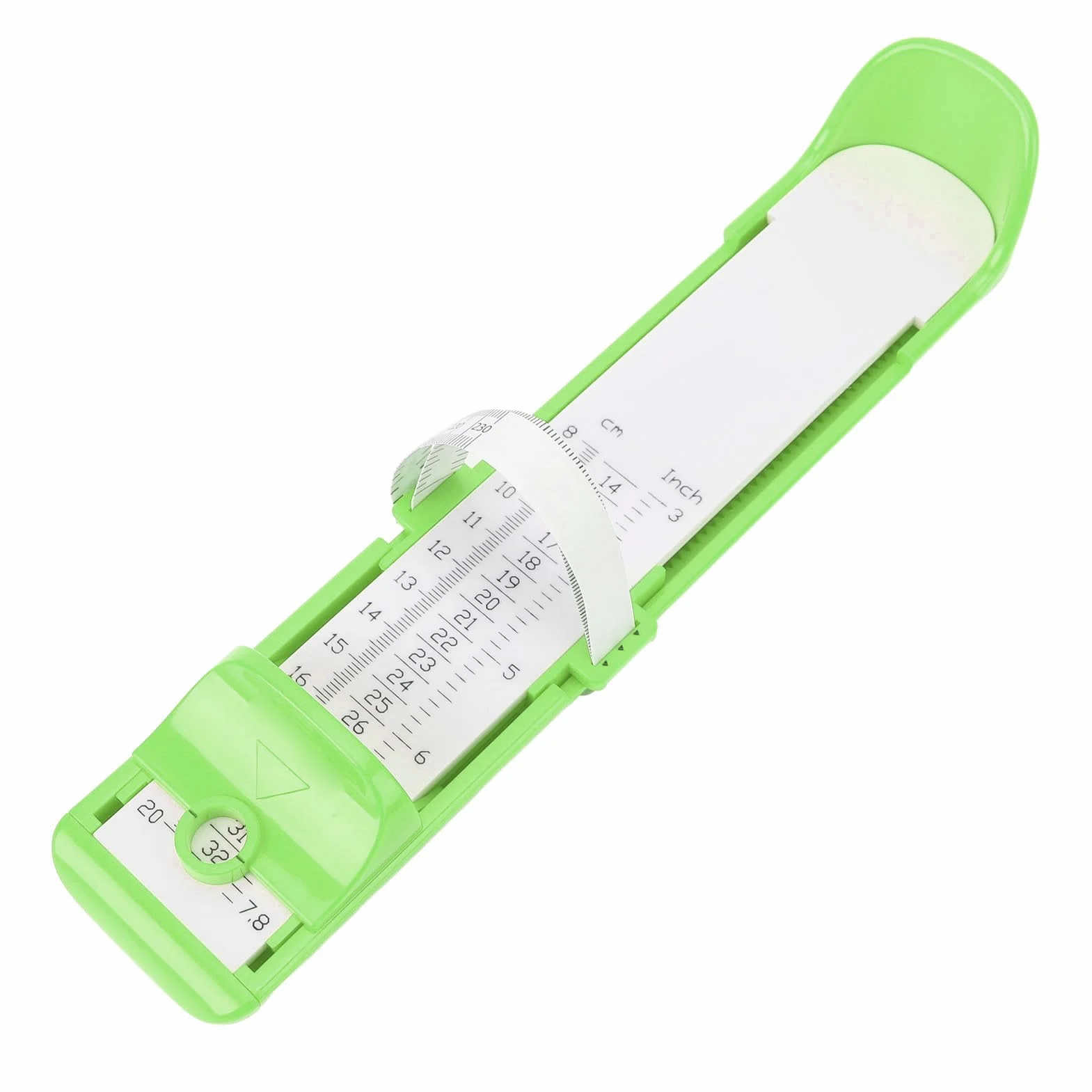 Urządzenie do Pomiaru Stóp, Dokładny Lekki Sider Butów Stabilności dla Małych Dzieci w Domu (GREEN)