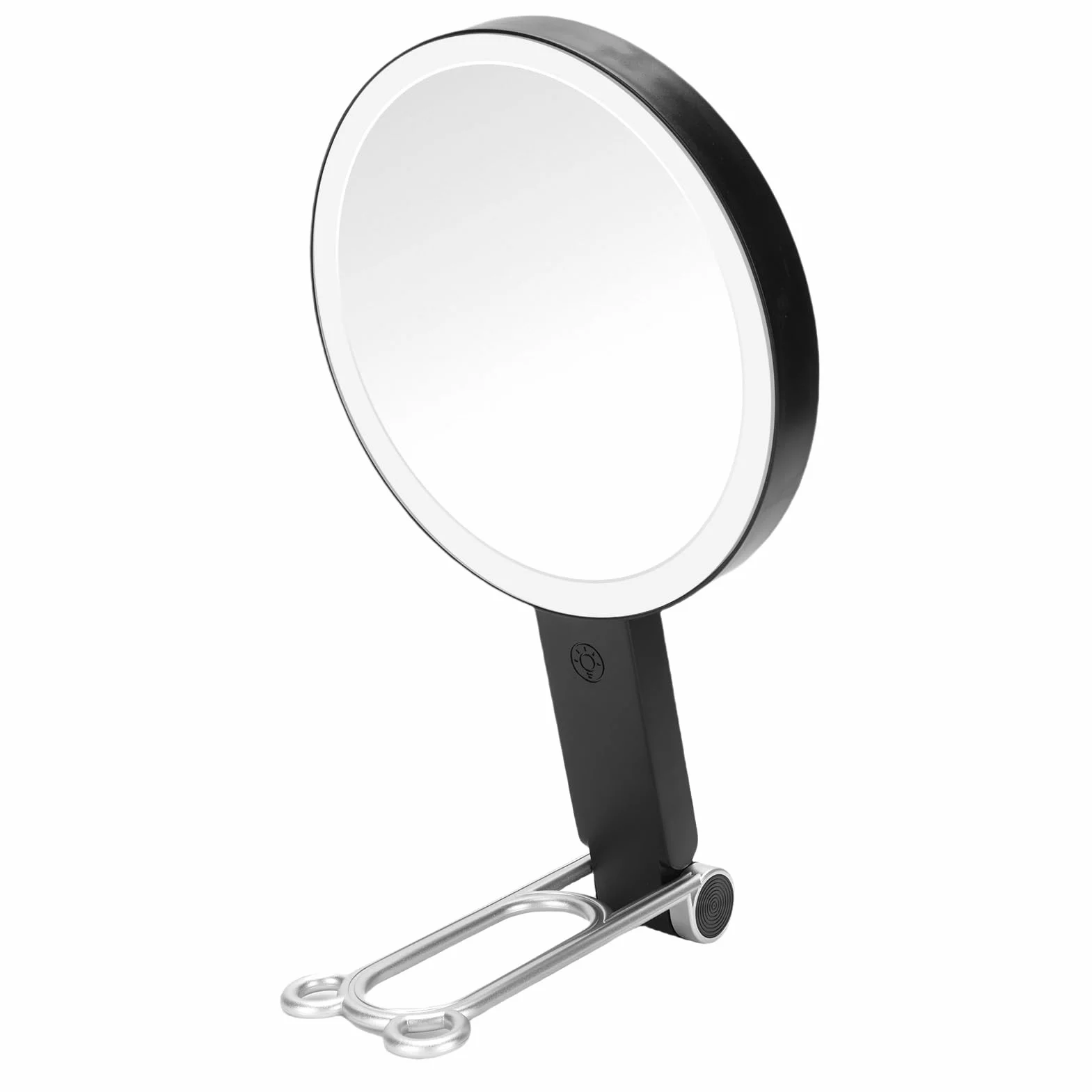 Lusterko Powiększające, Regulowane Lustro Powiększenia Podwójnego LED do Sypialni (BLACK)