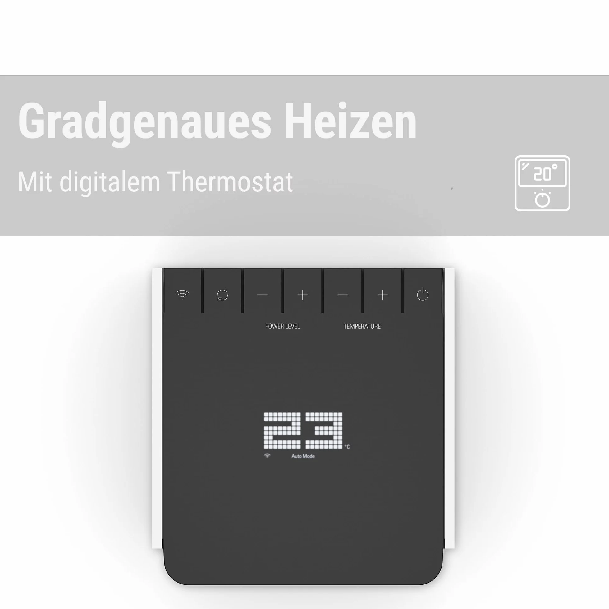 Stadler Form Sam termowentylator z WiFi, ceramiczny element grzejny PTC, tryb automatyczny, termostat, zabezpieczenie przed przewróceniem, 4 poziomy mocy, 700-2000 W, mobilny, energooszczędny, cichy,
