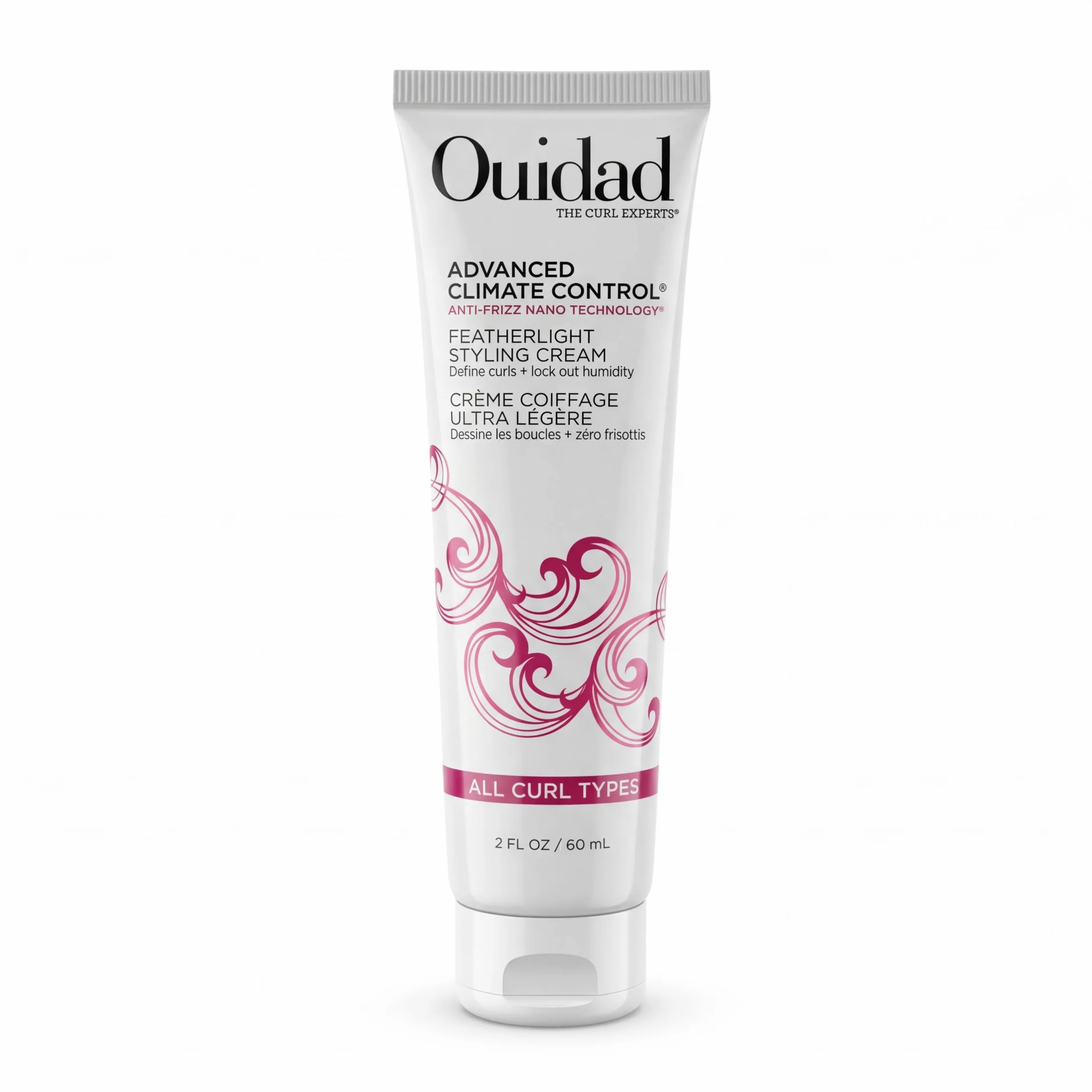 Ouidad Advanced Climate Control Featherlight Styling Cream For Unisex 2 uncje Cream, biały, 59,15 ml (zestaw 1 szt.)