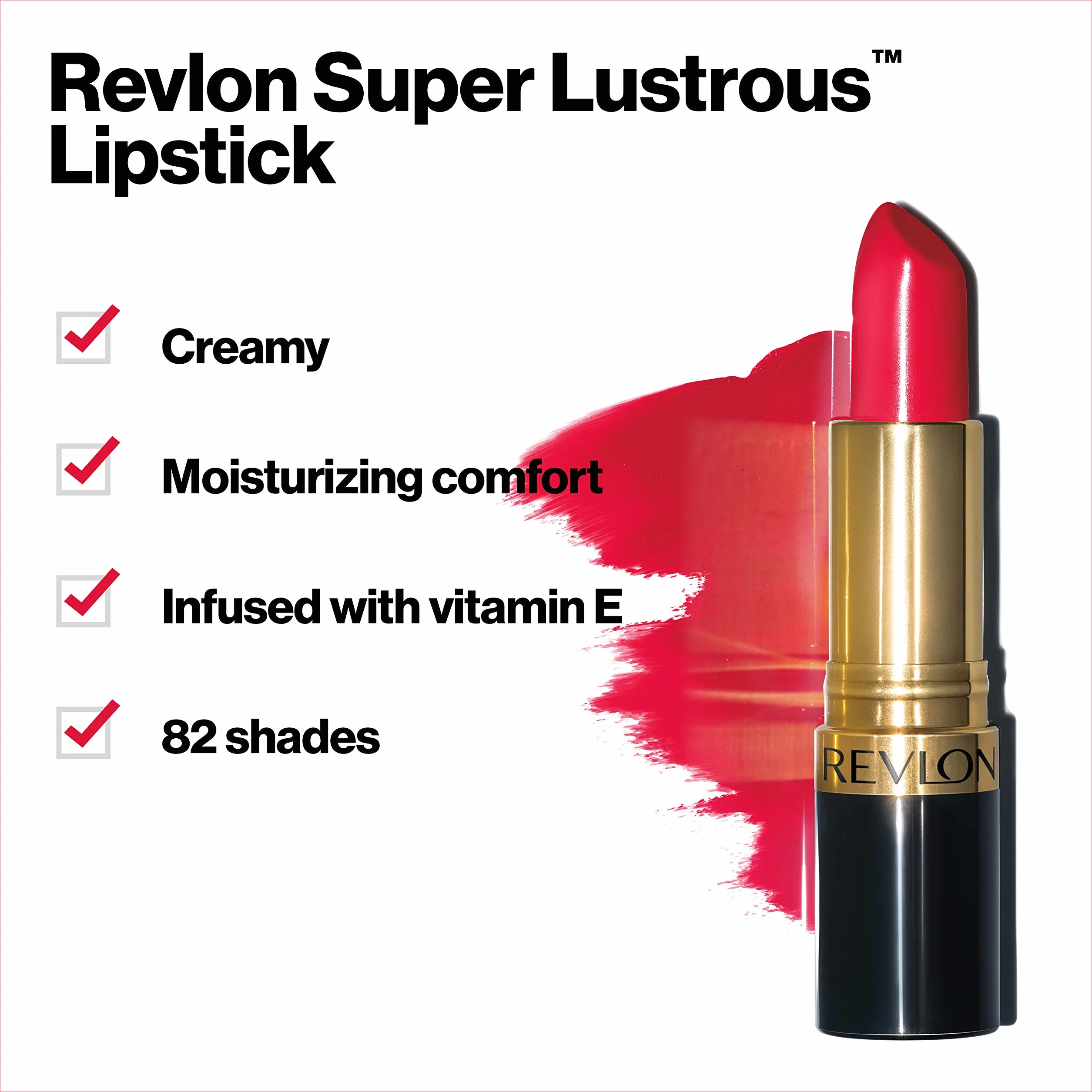 Revlon Super Lustrous Lipstick Pearl 425 Softsilver Red
