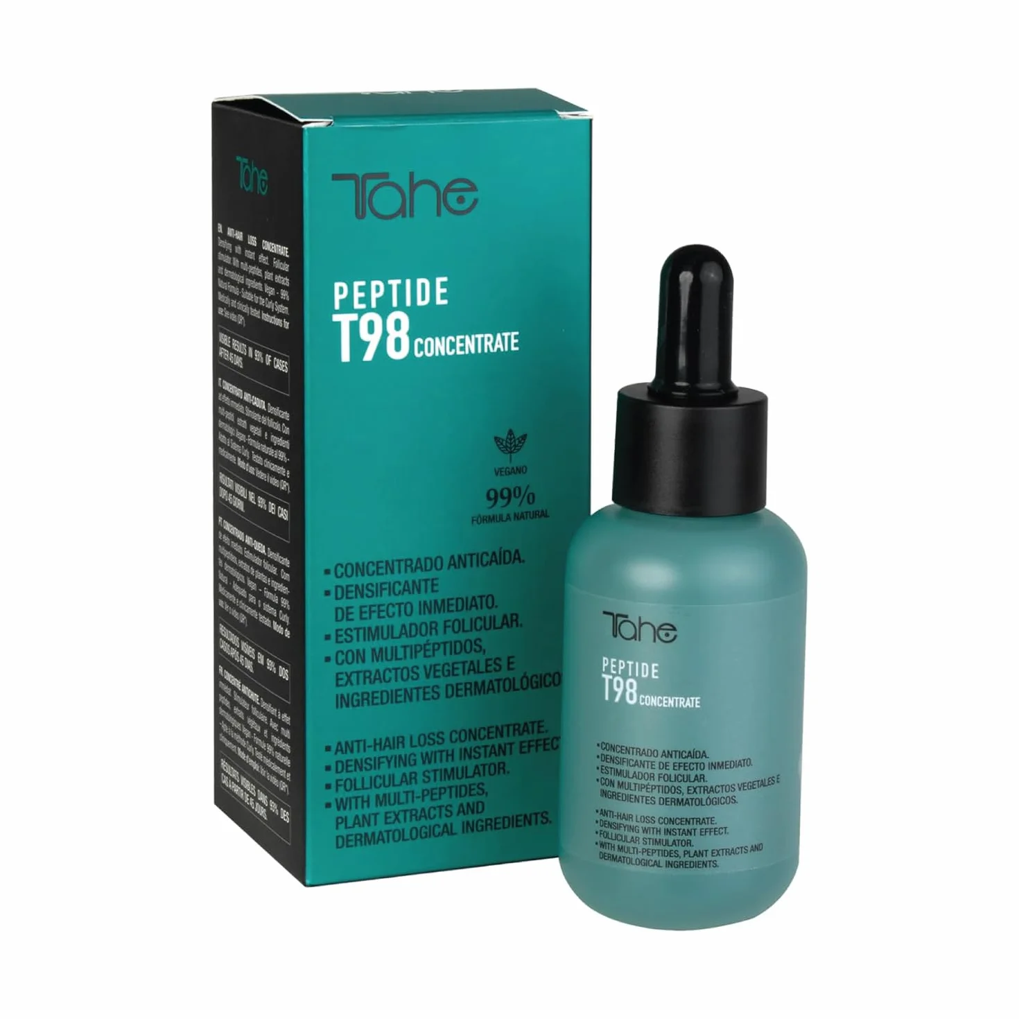 Tahe Peptide T98 Pack Program zapobiegania wypadaniu włosów: Koncentrat leczenia 50 ml + Szampon przeciw upadkowi 300 ml