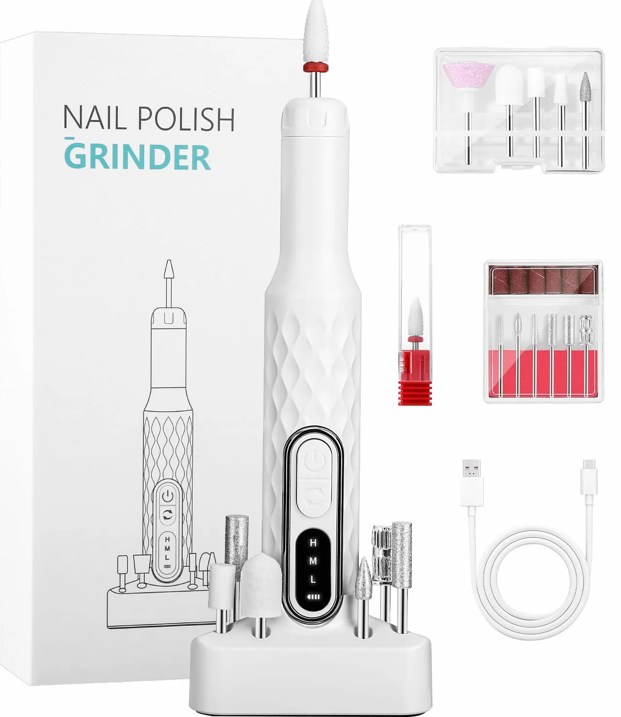 Frezarka do paznokci 12 w 1, 18 000 obr./min, zestaw do manicure i pedicure