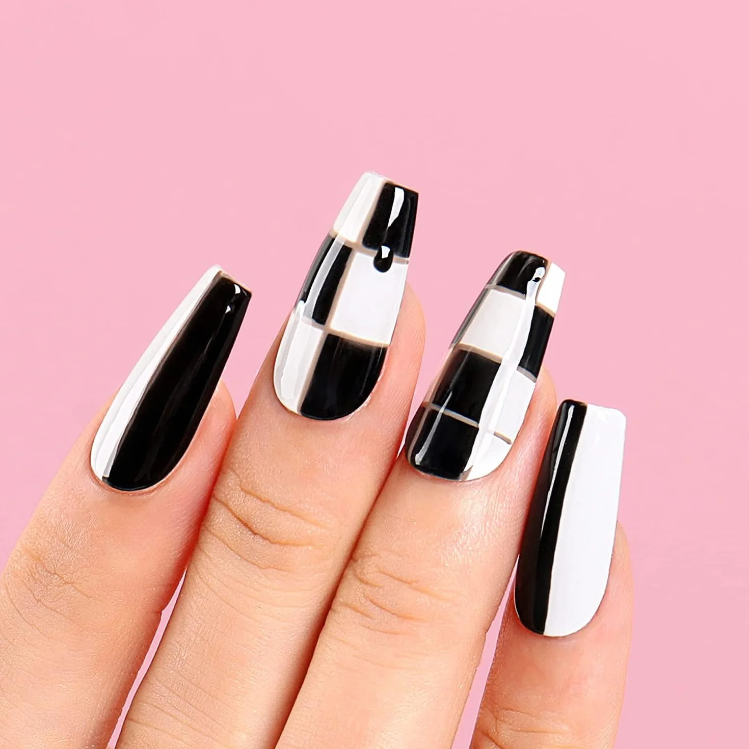 AIMEILI żelowy lakier do paznokci UV LED, czarny do salonu manicure, home DIY, bardzo błyszczący, beztestowy, trwały i odporny na zużycie, 8 ml, 995