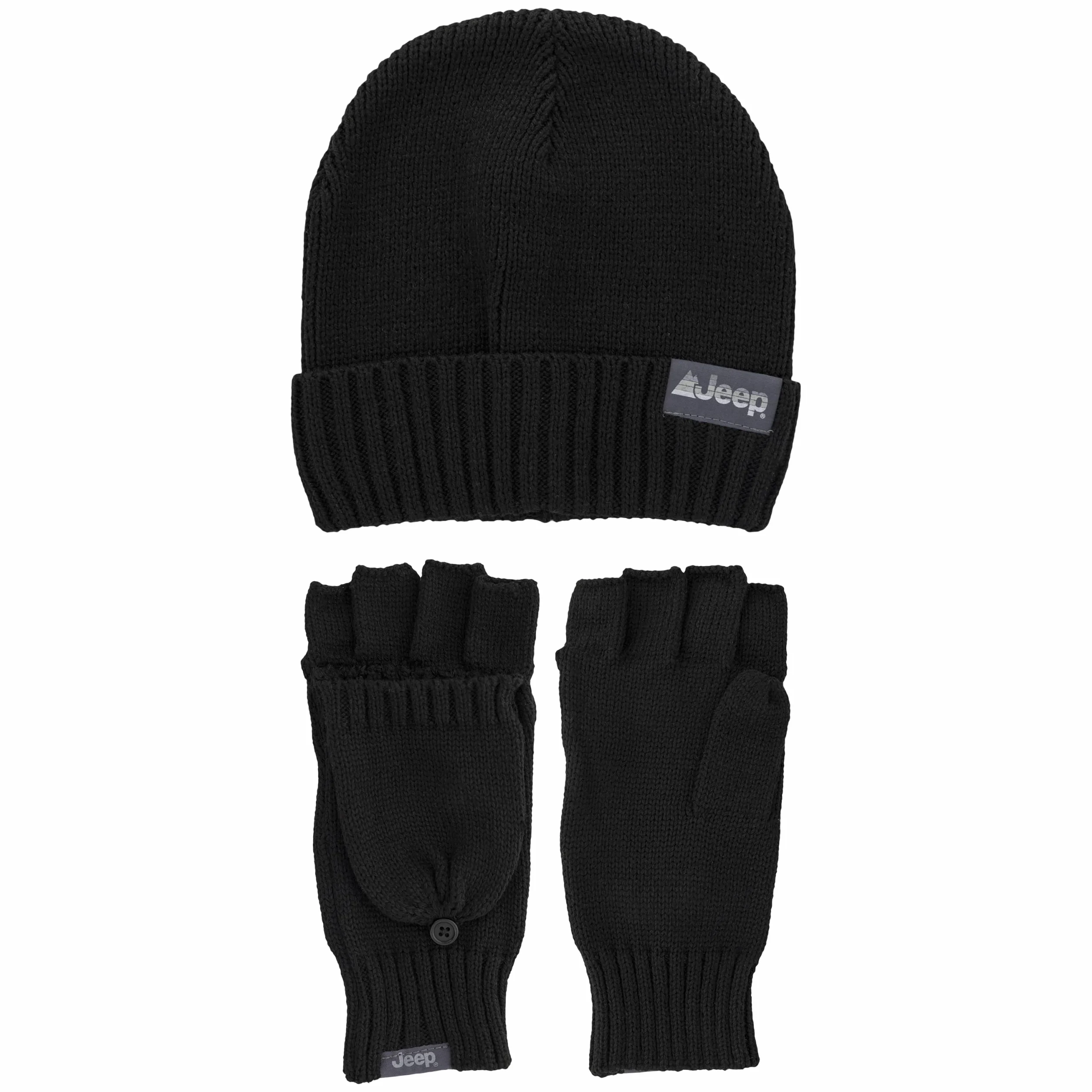 Jeep Zestaw akcesoriów zimowych Uniseks Beanie & Convertible Glove zestaw