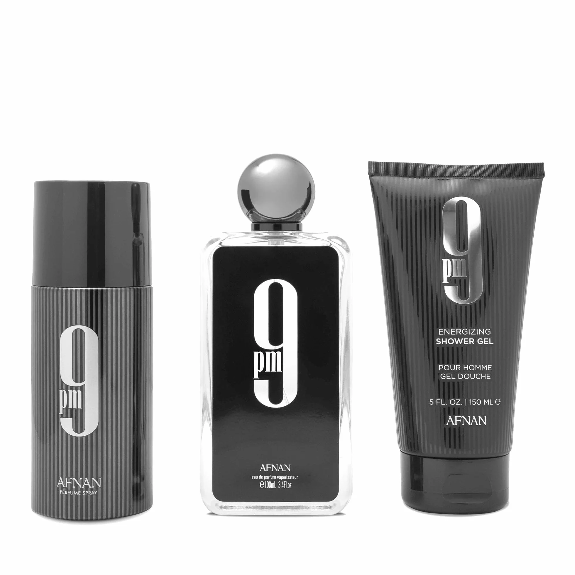 Afnan Eau de Parfum (100 ml) Spray z żelem pod prysznic i sprayem deo, perfumy dla mężczyzn i kobiet, Afnan Arabic Perfume Signature Scent, długotrwały zapach, wanilia, bursztyn, ciepły, pikantny