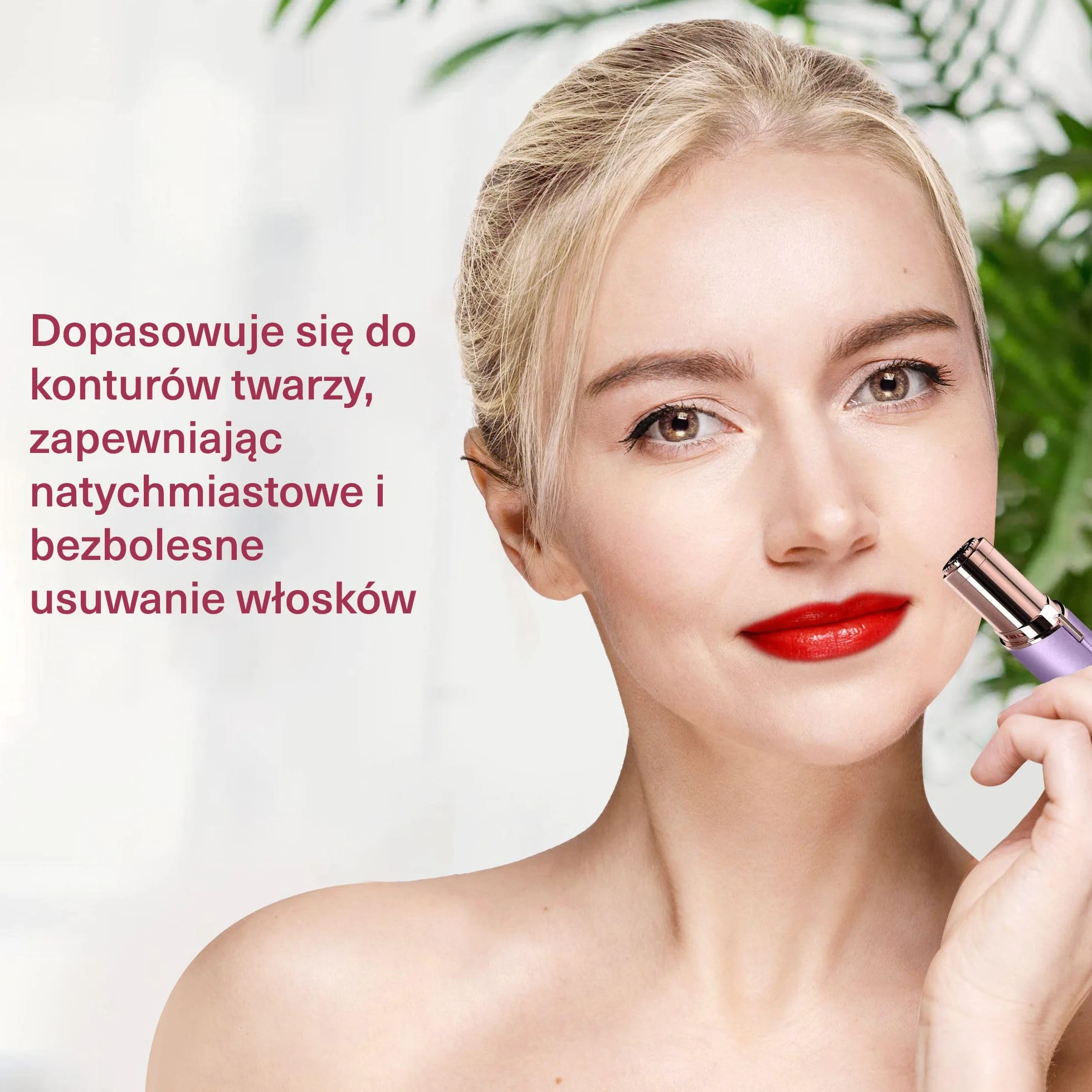 VISOFO Elektryczna Maszynka Dermaplaning do Twarzy dla Kobiet – Trymer Depilator Golenie (Amethyst)