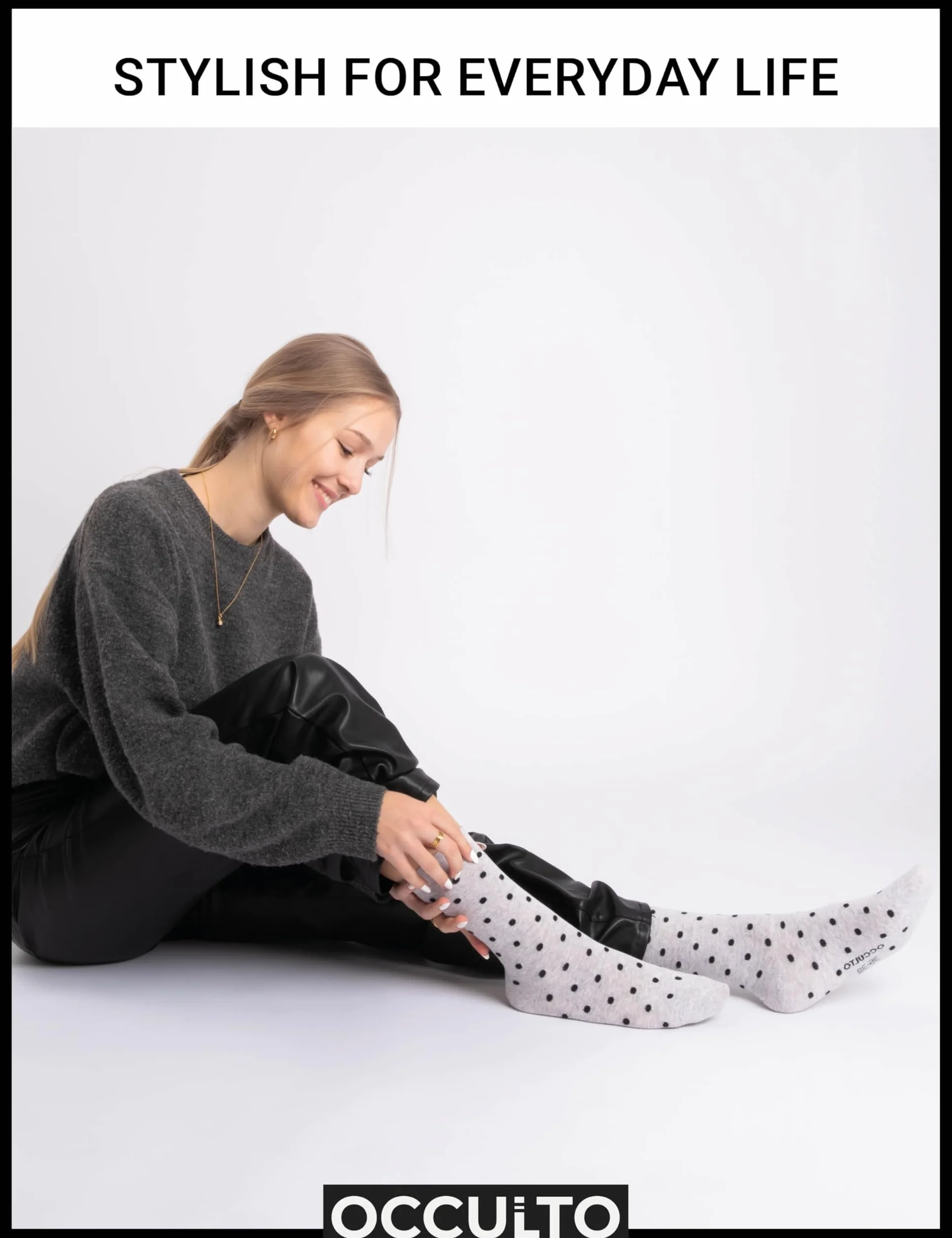 Occulto wzorzyste skarpetki damski 10 pack (model: Michaela)