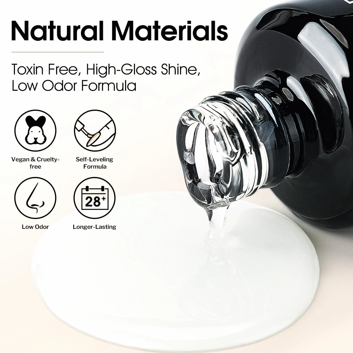 AIMEILI Ultra Shine Top Coat długotrwały podkład i lakier wierzchni, 2 x 15 ml