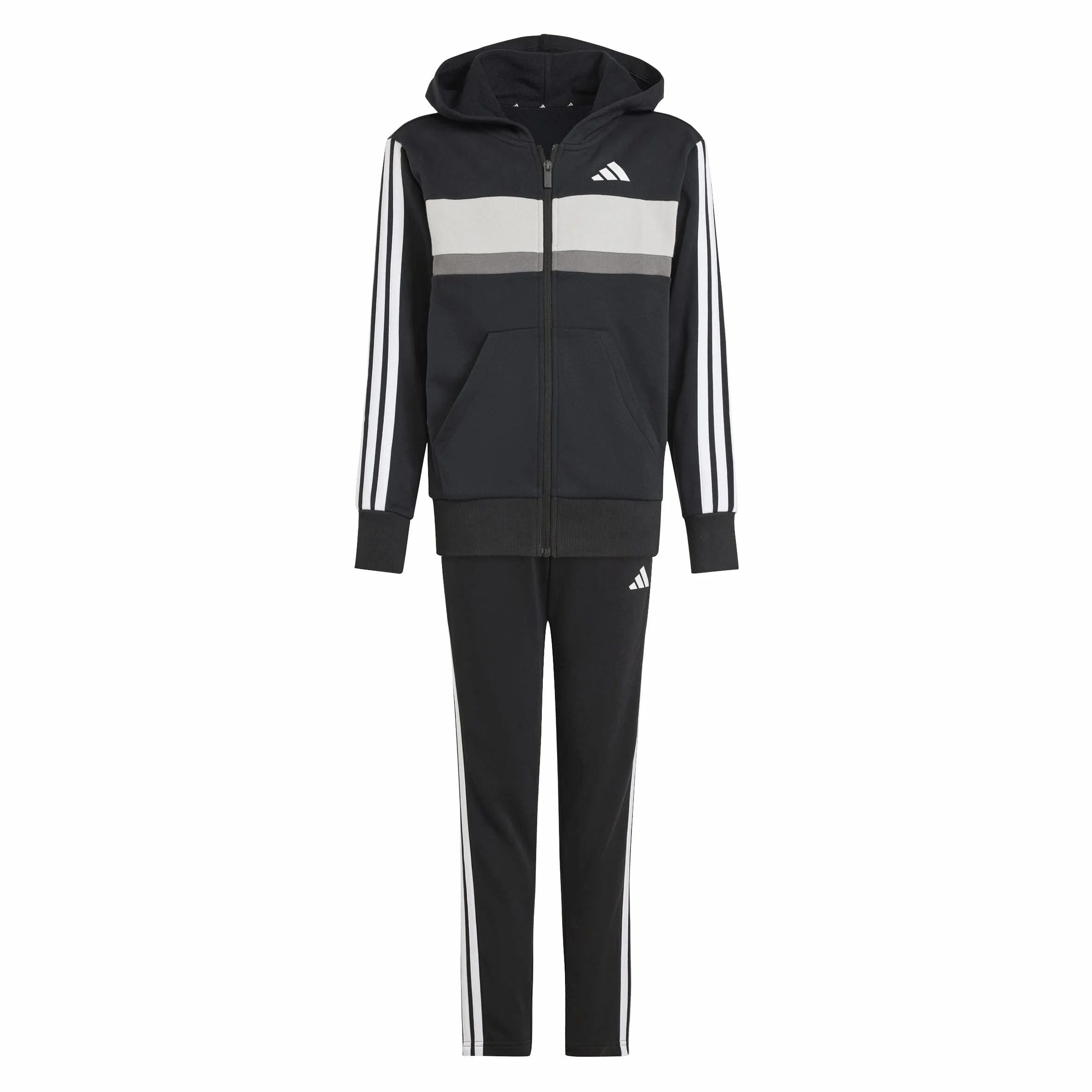 adidas Dresy Uniseks - dzieci Seasonal Essentials Tiberio 3 Stripes Fleece Tracksuit